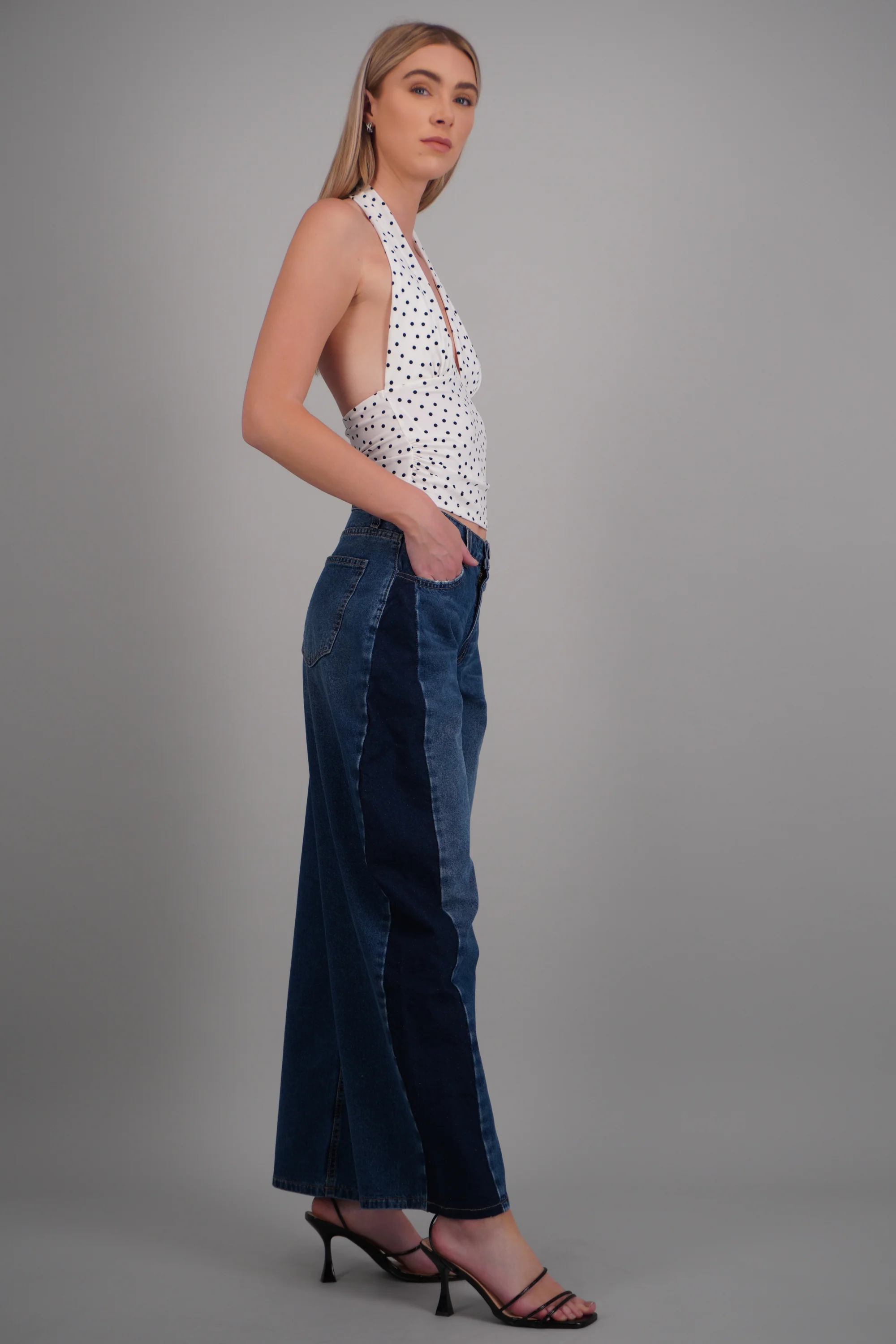jeans balloon contraste - Image 2