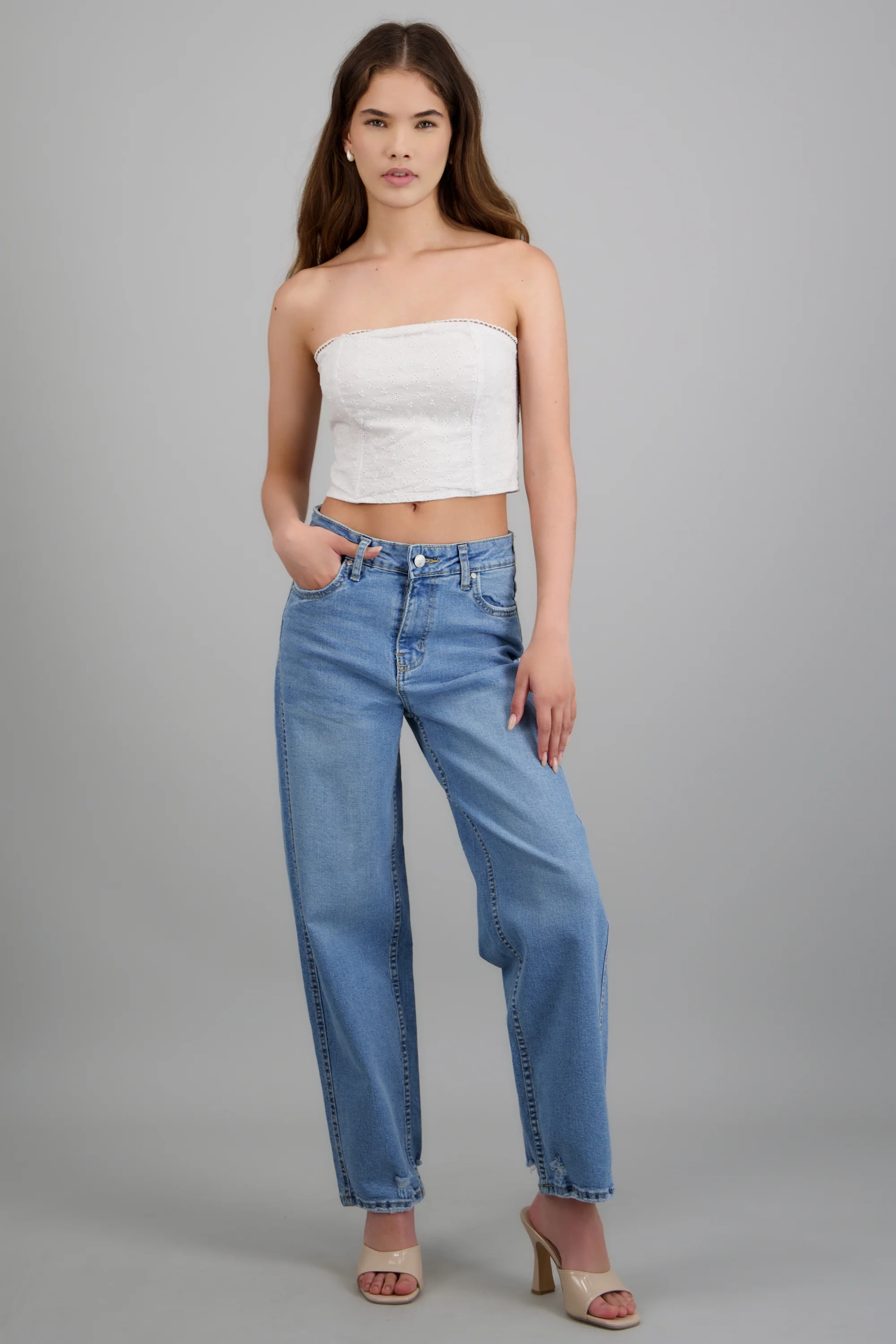 Jeans barrel mid rise - Image 3