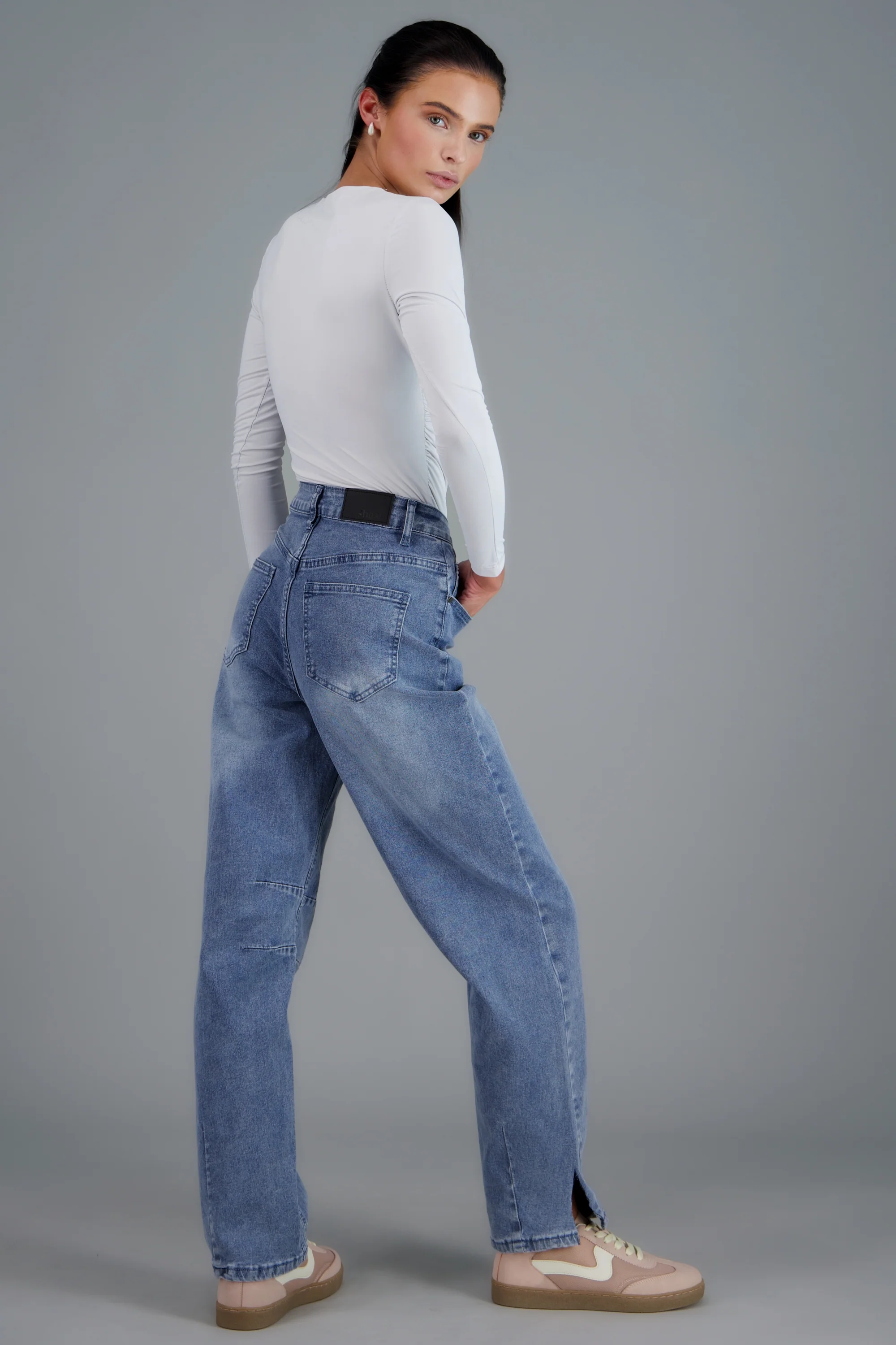 Jeans barrel pinzas - Image 4