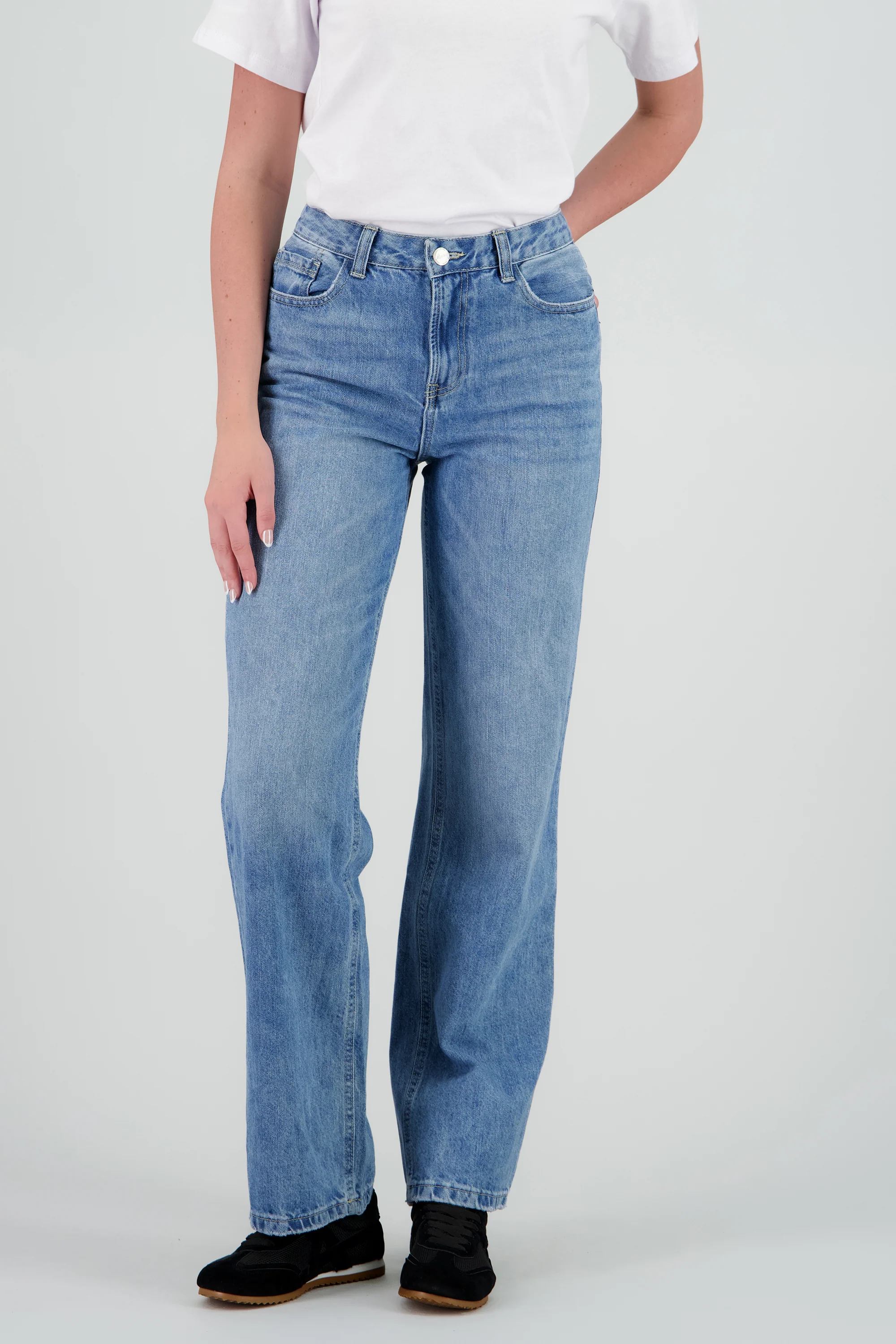 Jeans básicos straight wide - Image 2