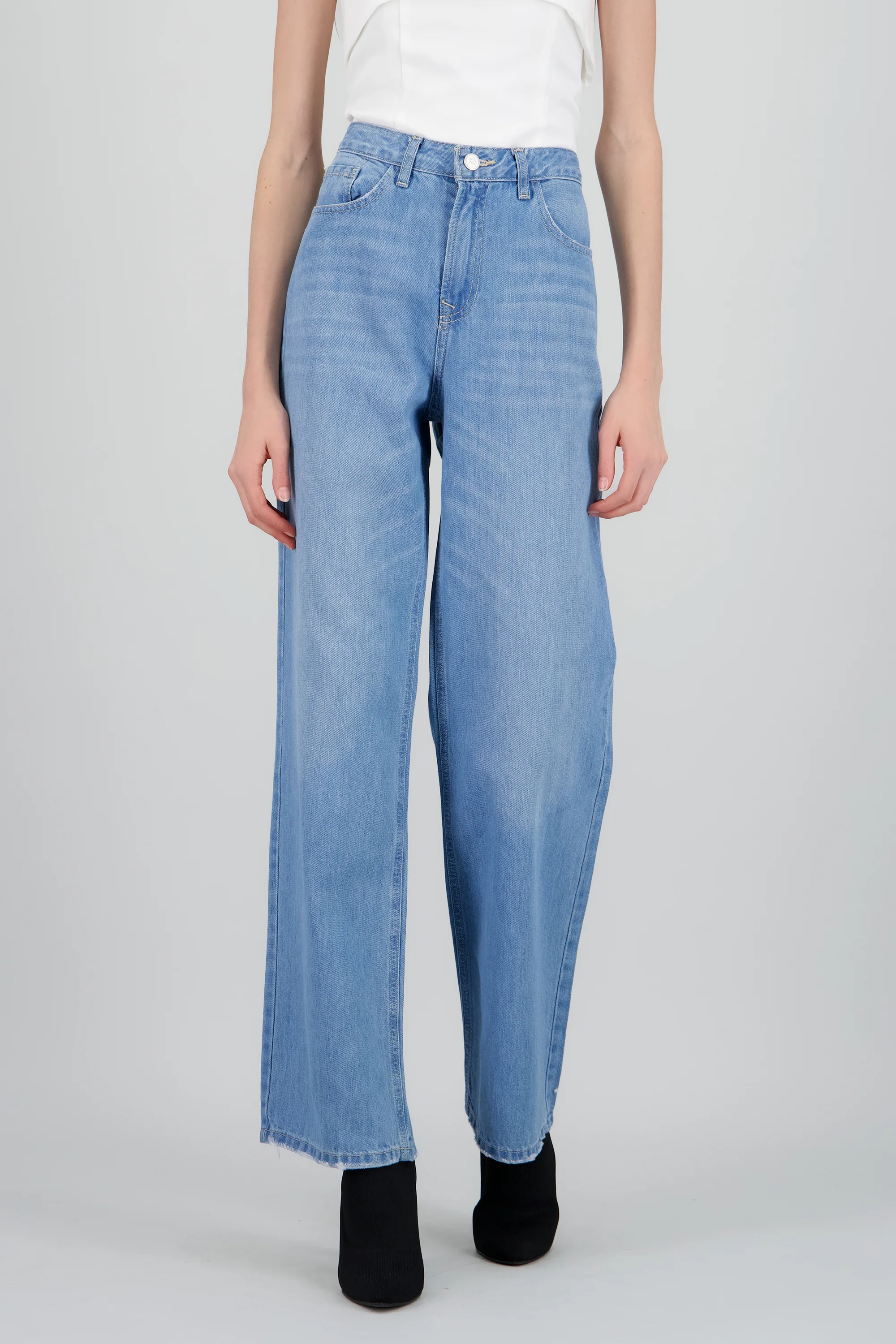 Jeans básicos straight wide - Image 2