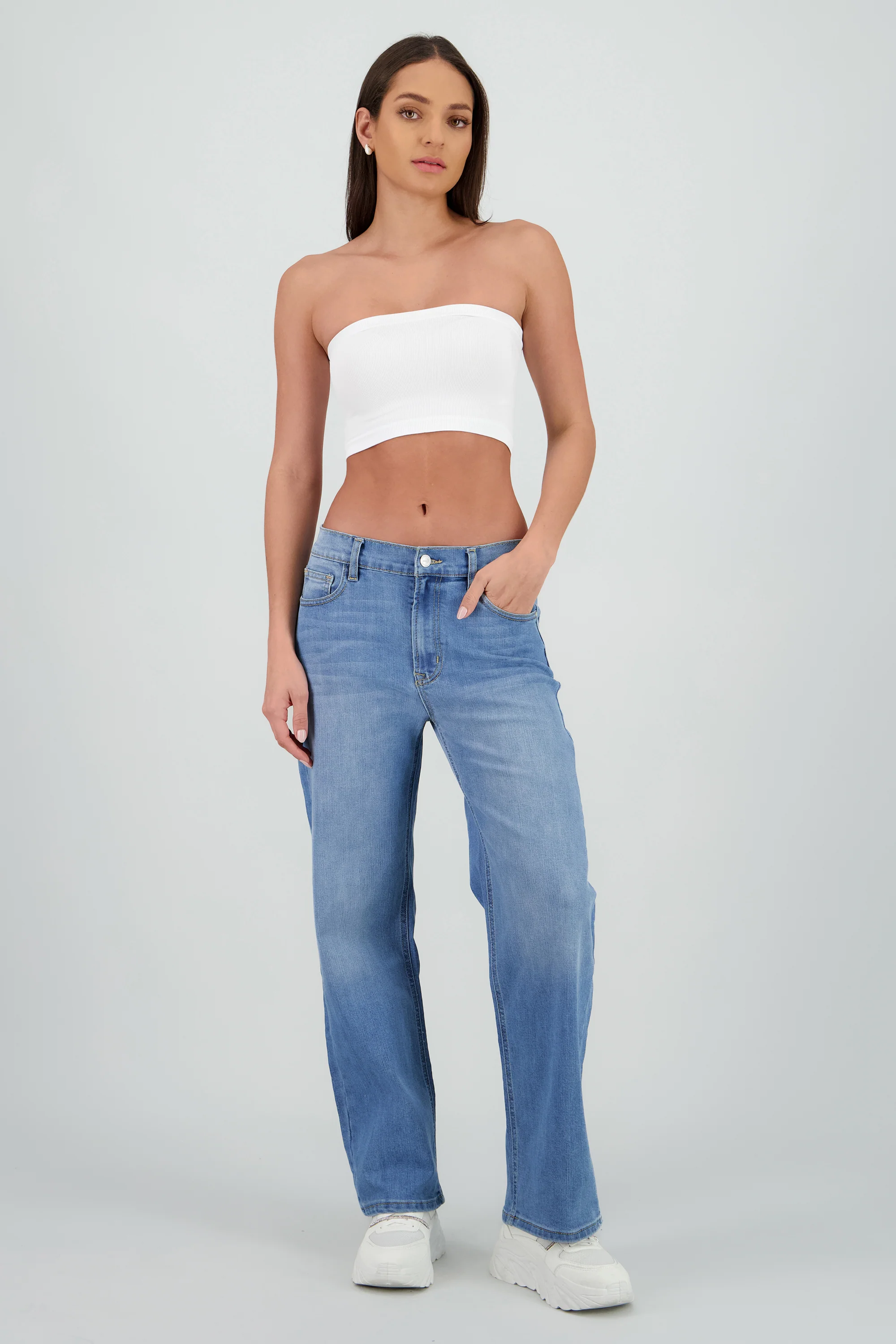 Jeans básicos wide leg - Image 3