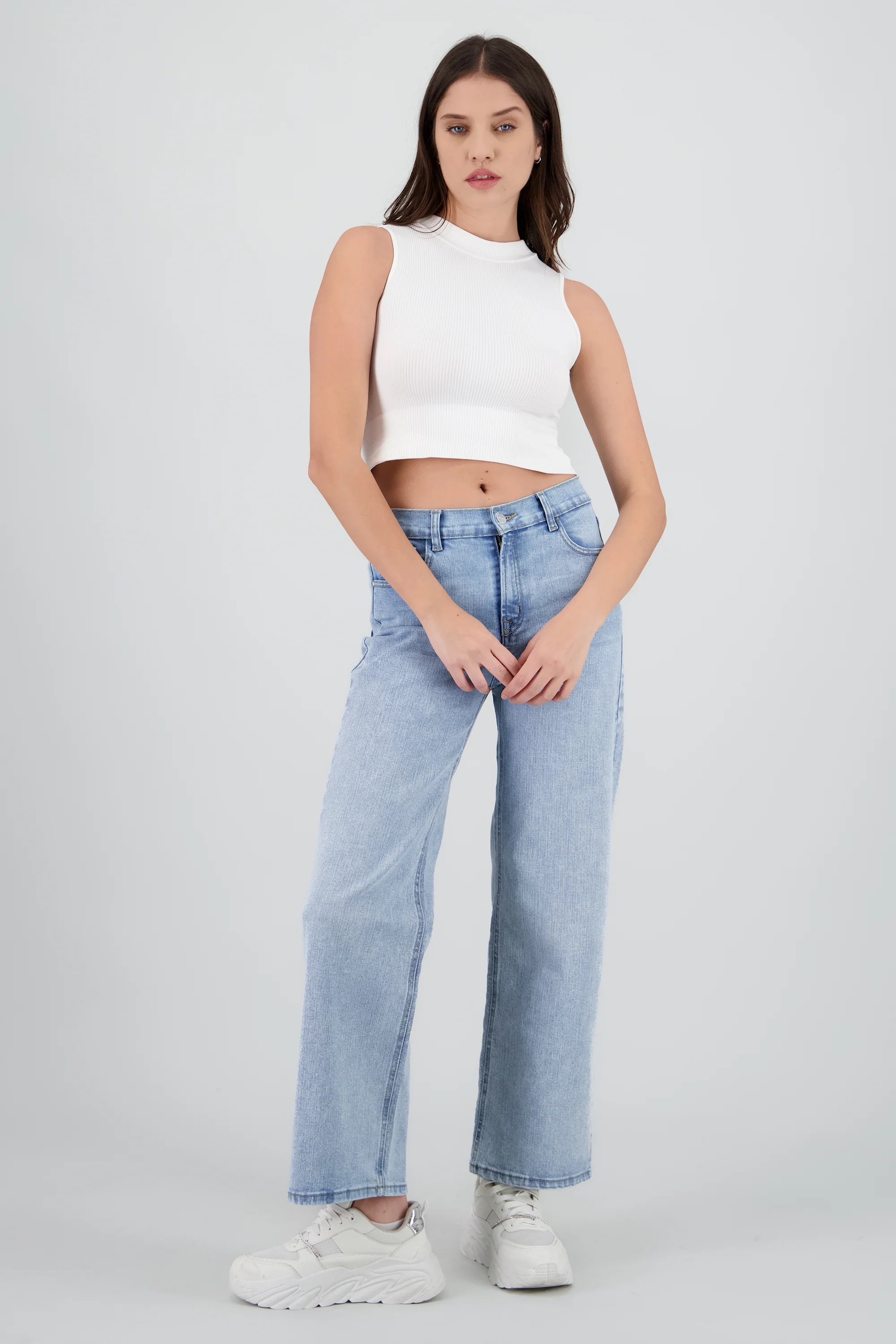 Jeans básicos wide leg