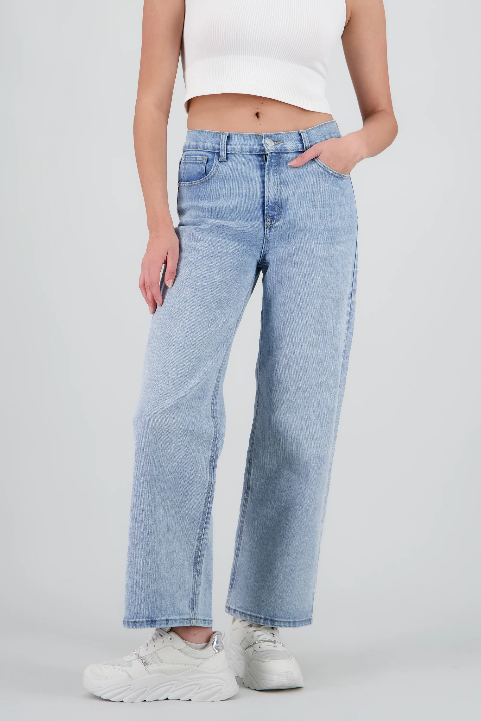 Jeans básicos wide leg - Image 2