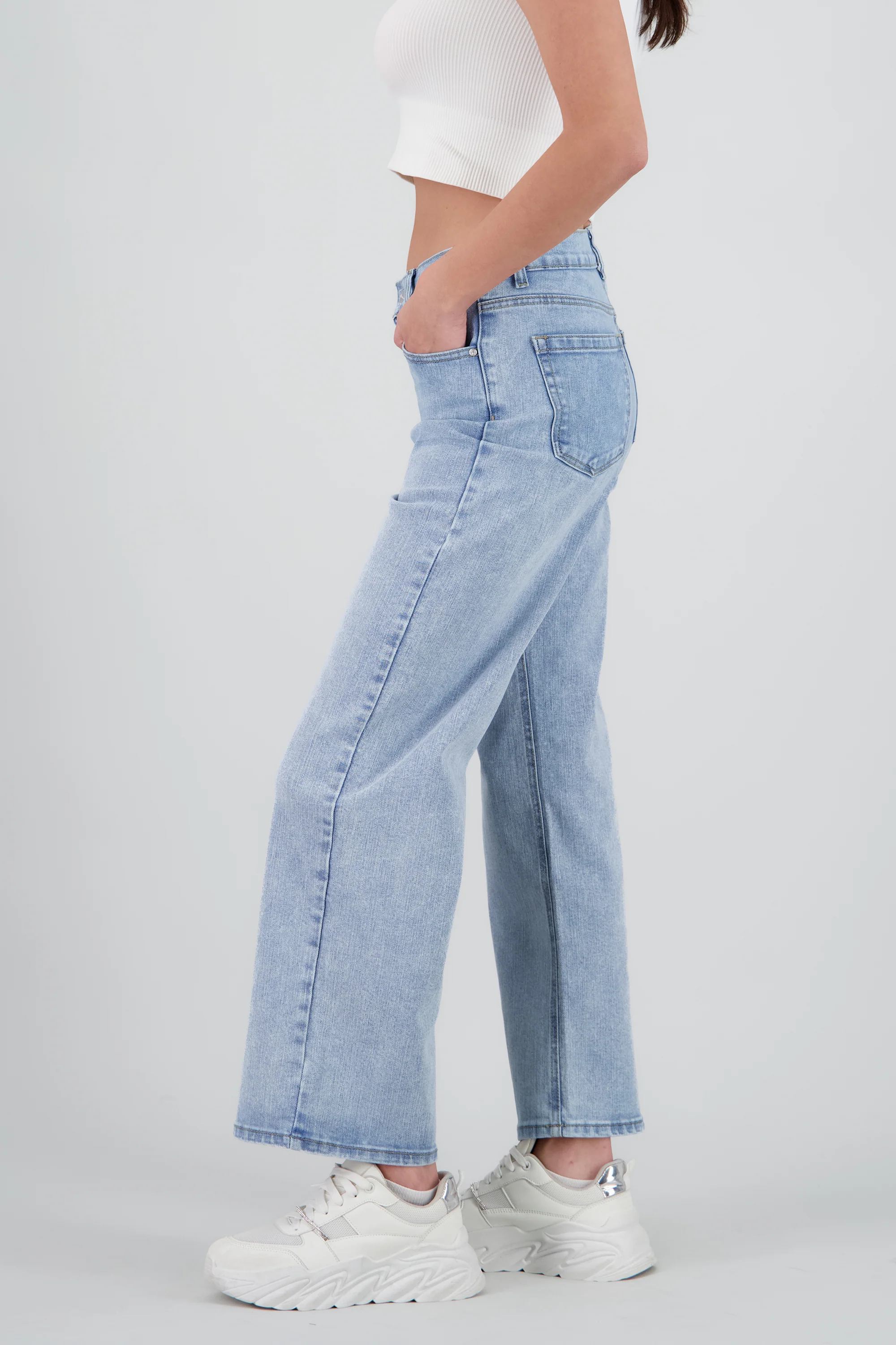 Jeans básicos wide leg - Image 3