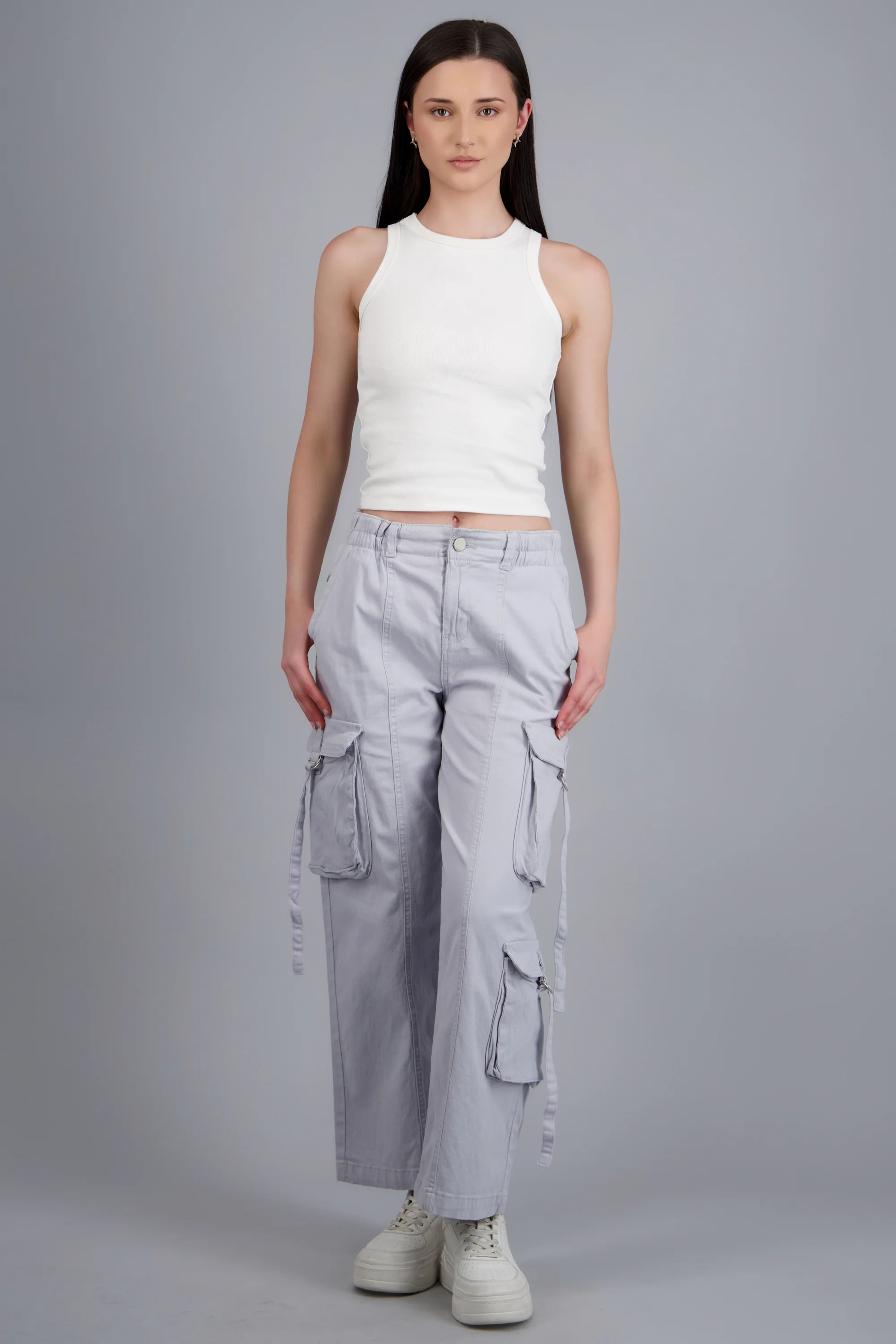 Jeans Cargo 3 Bolsas Tiras - Image 3