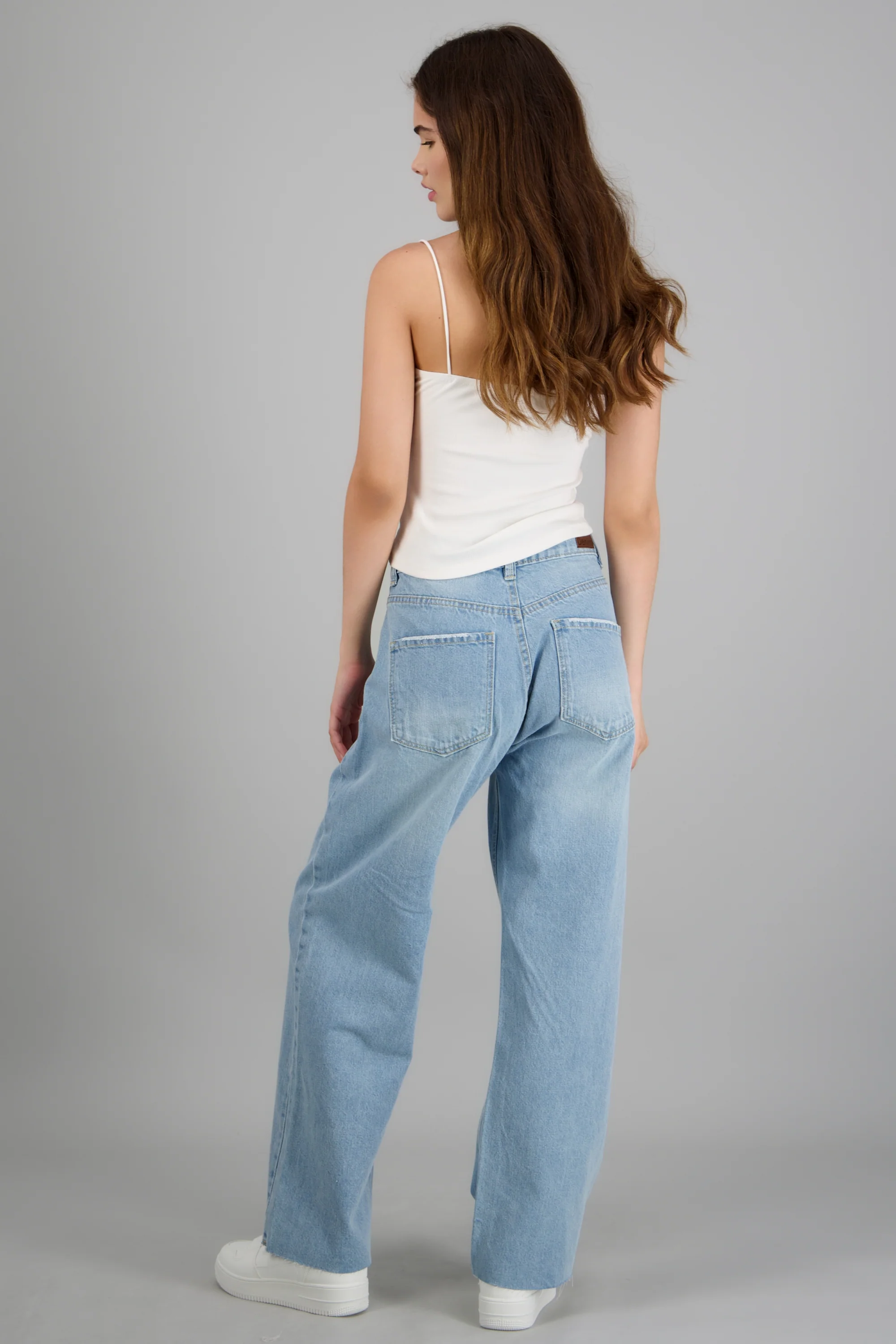 Jeans cropped mid rise básico - Image 4