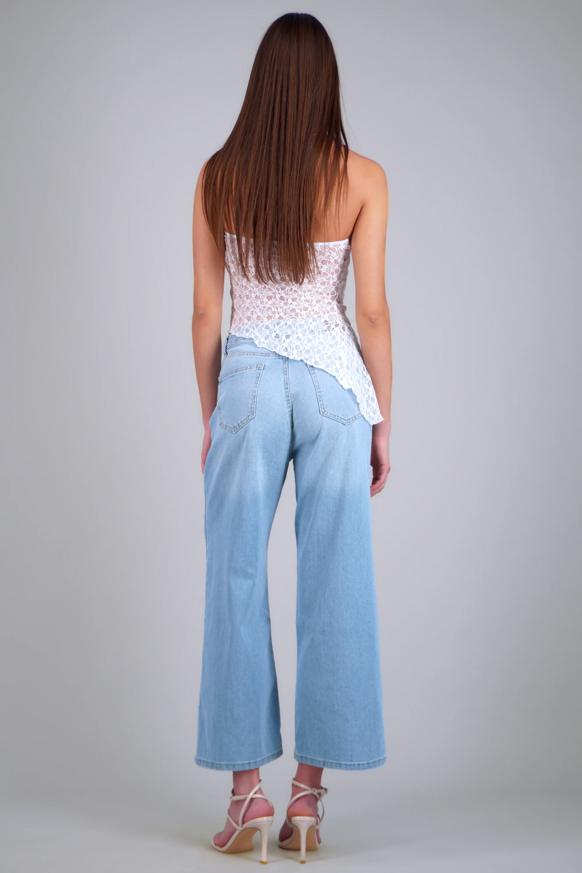 Jeans cropped amplios - Image 4