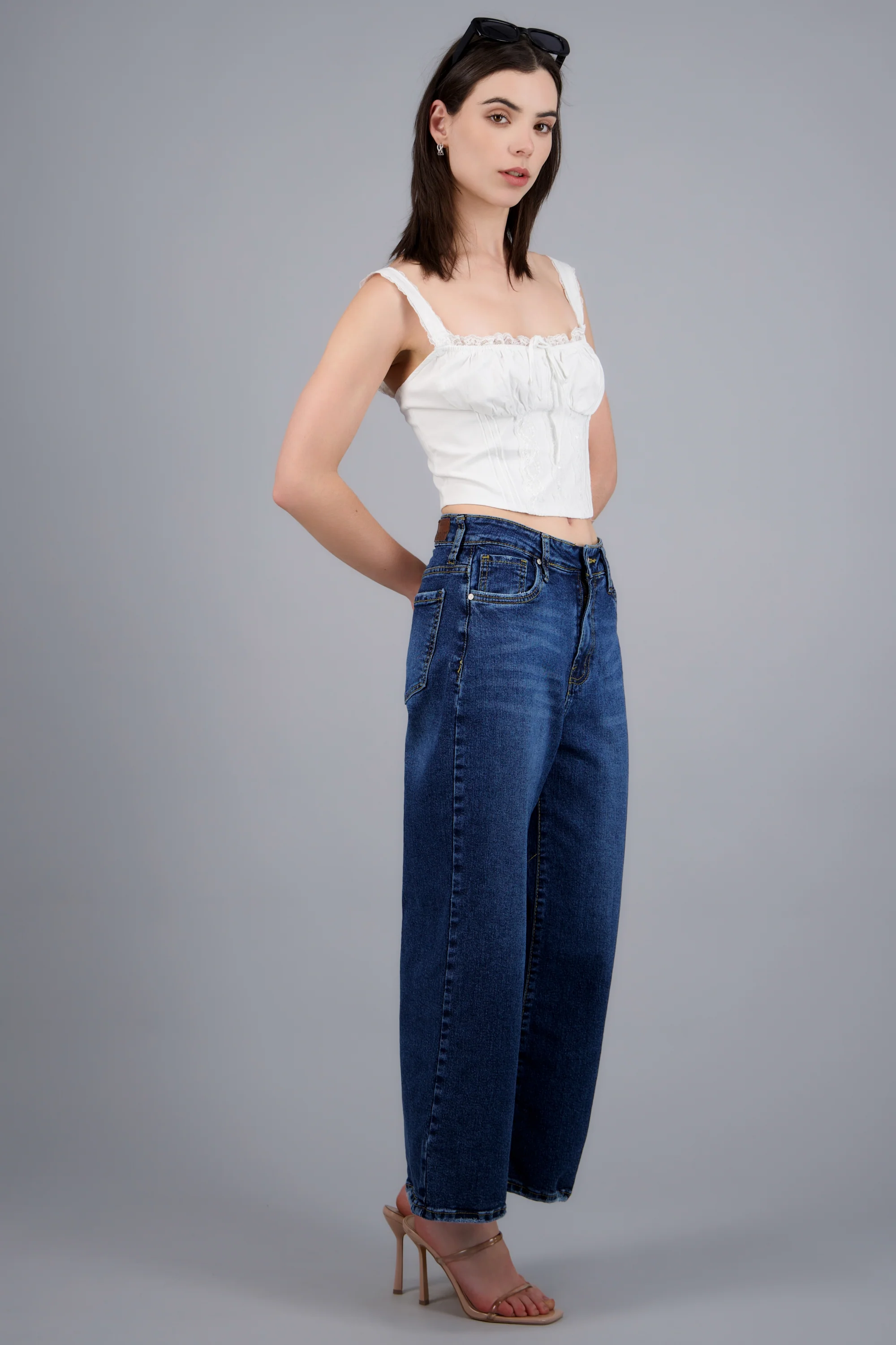 Jeans cropped mid rise - Image 3