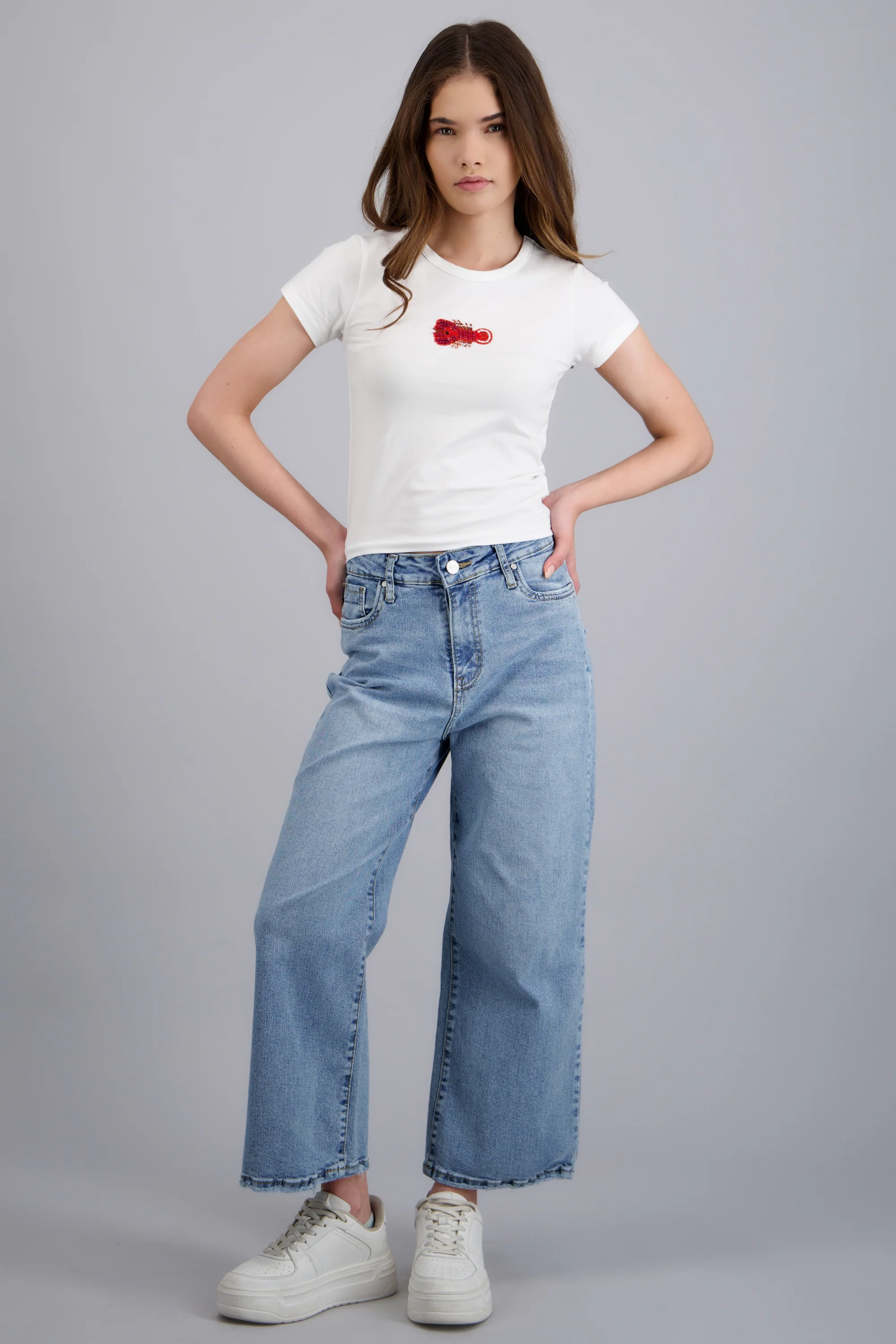 Jeans cropped mid rise - Image 3