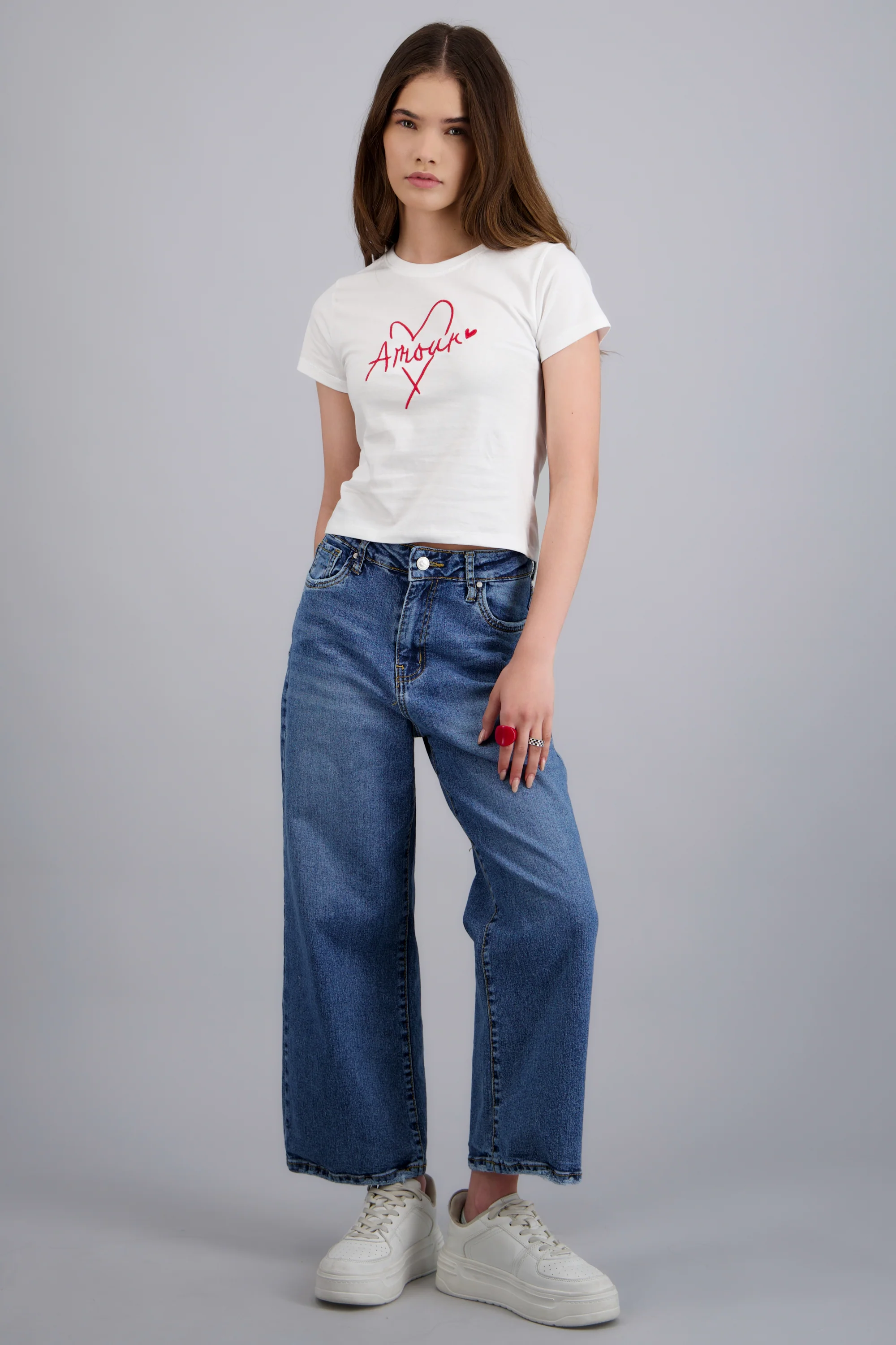 Jeans cropped mid rise - Image 3