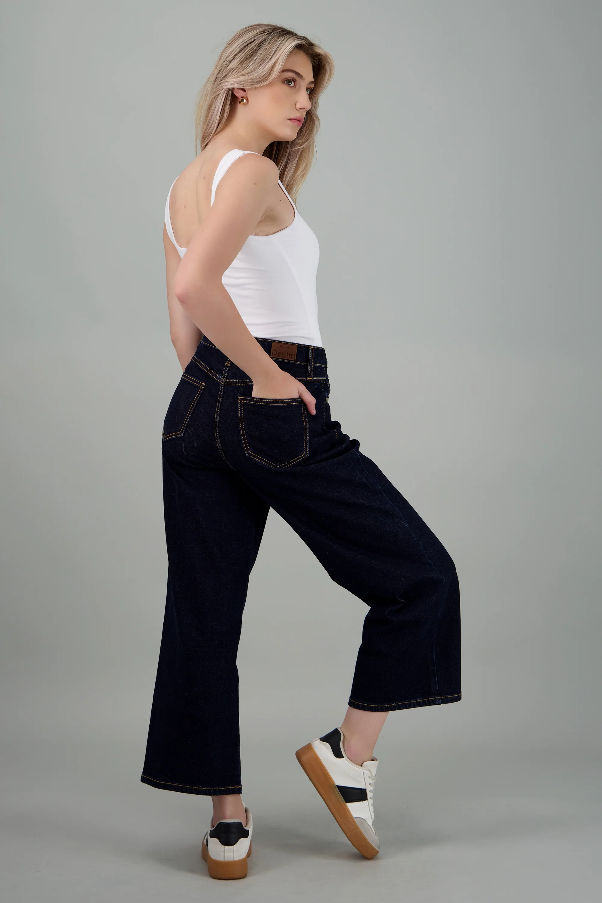 JEANS CROPPED MID RISE - Image 4