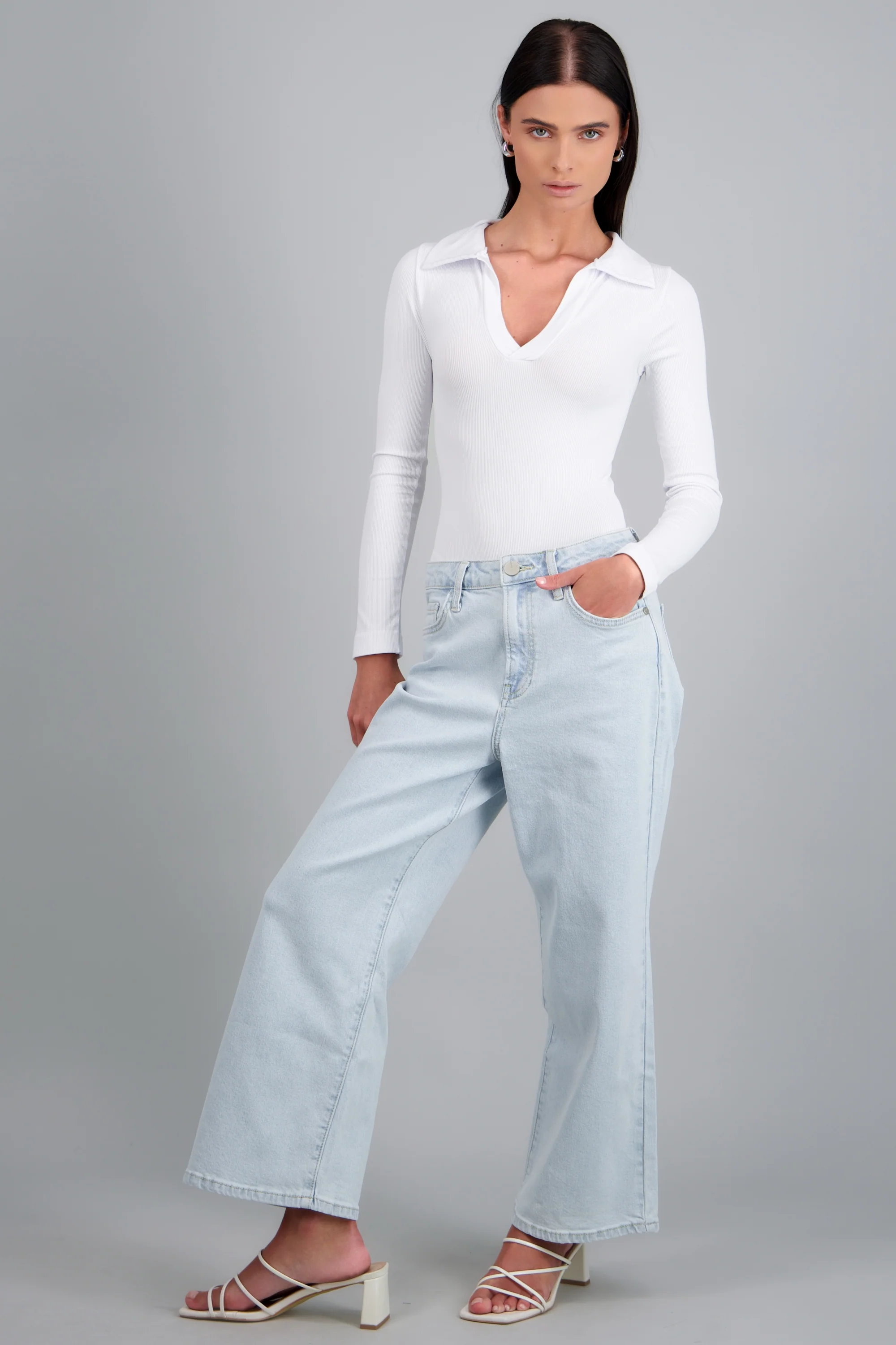 JEANS CROPPED MID RISE - Image 4