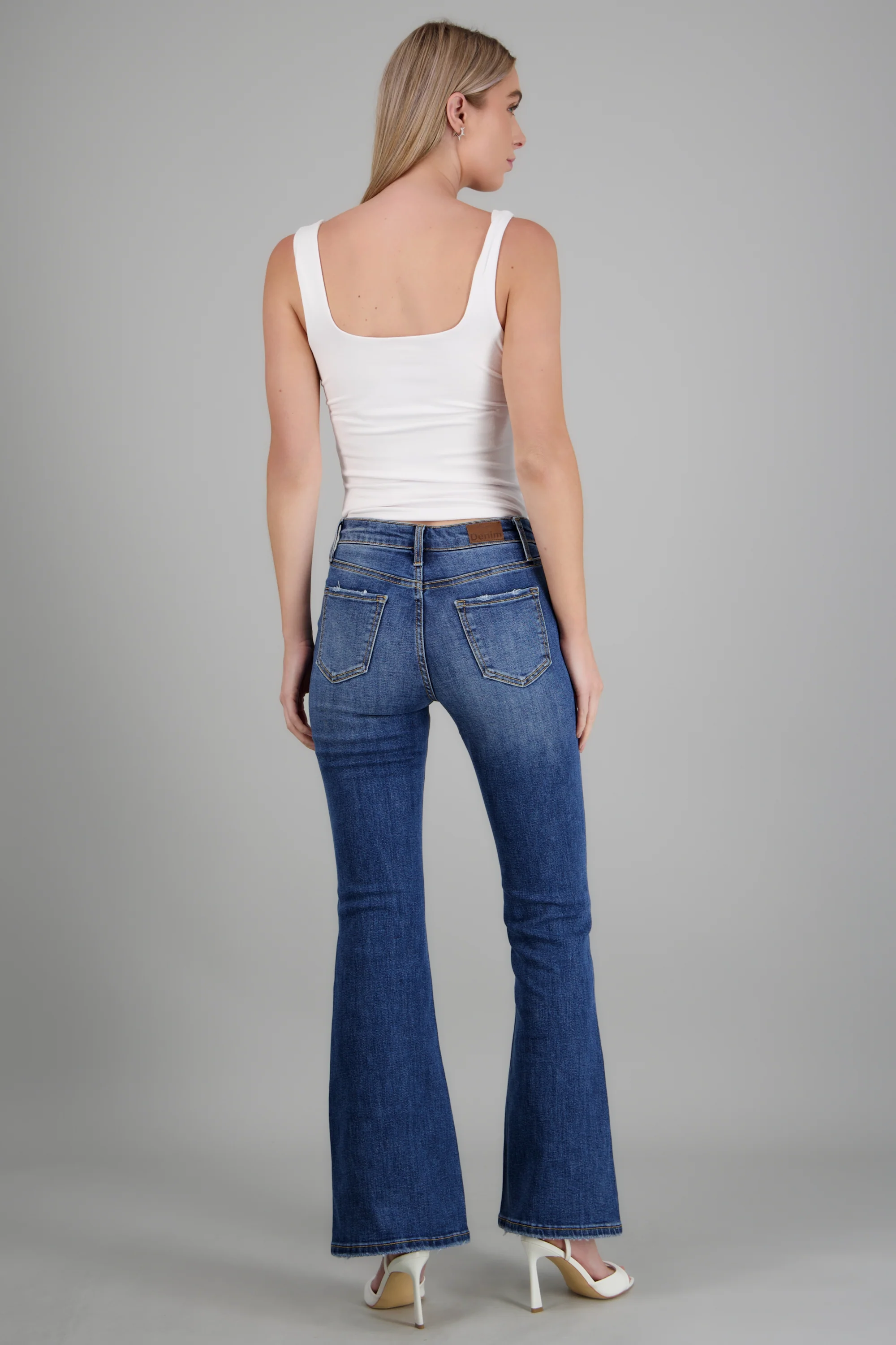 Jeans flare cintura media - Image 4