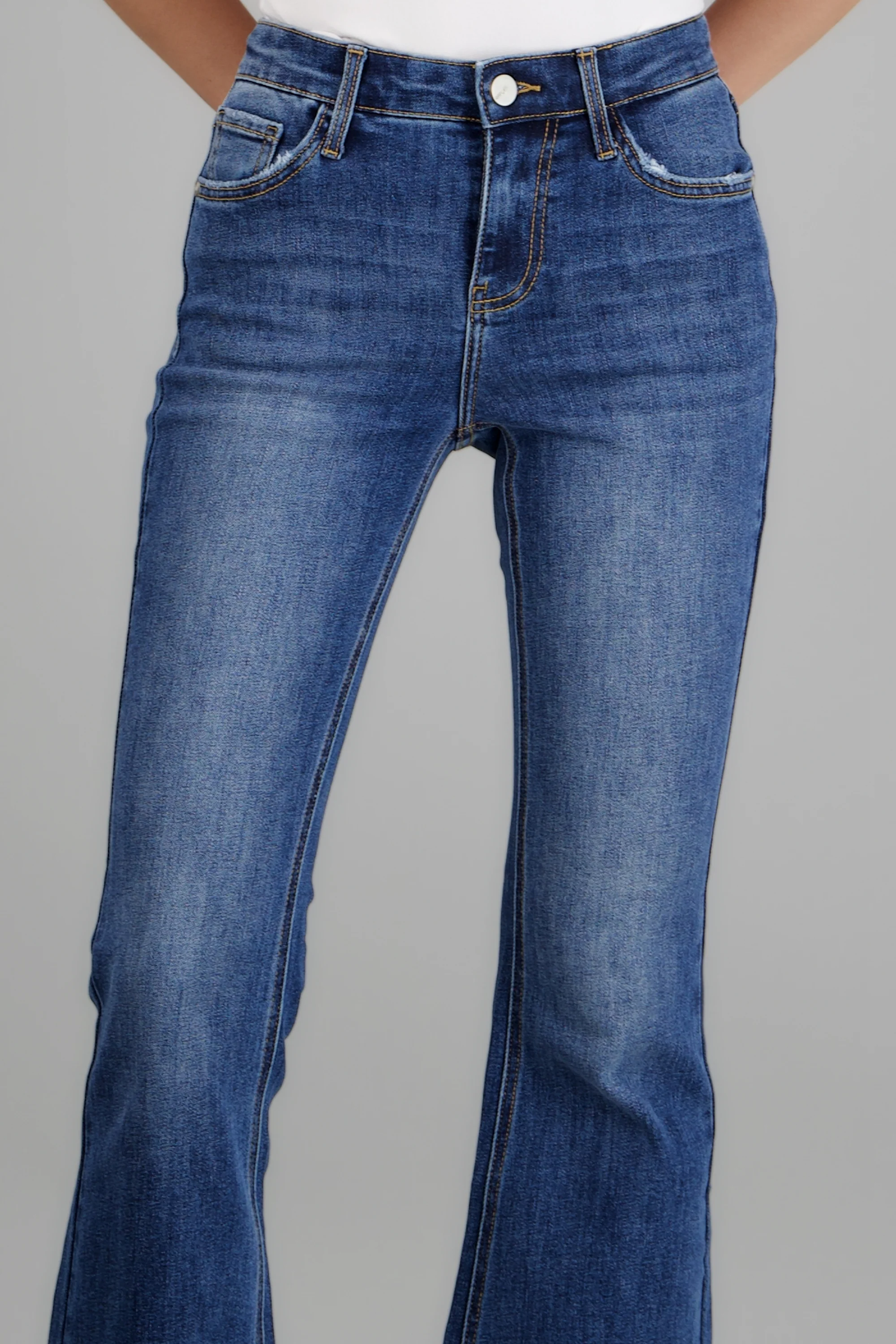 Jeans flare cintura media - Image 5