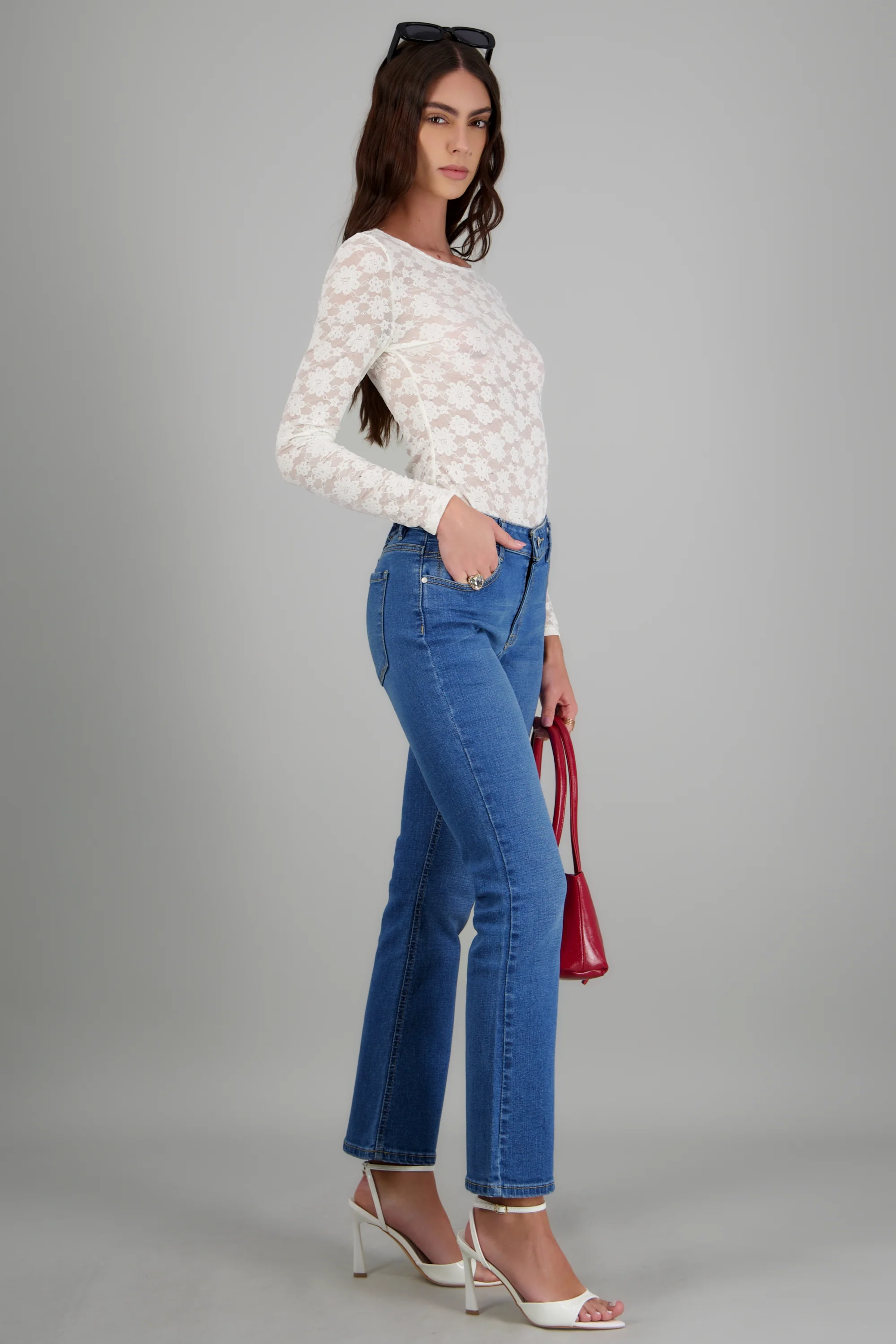 Jeans flare cropped - Image 2