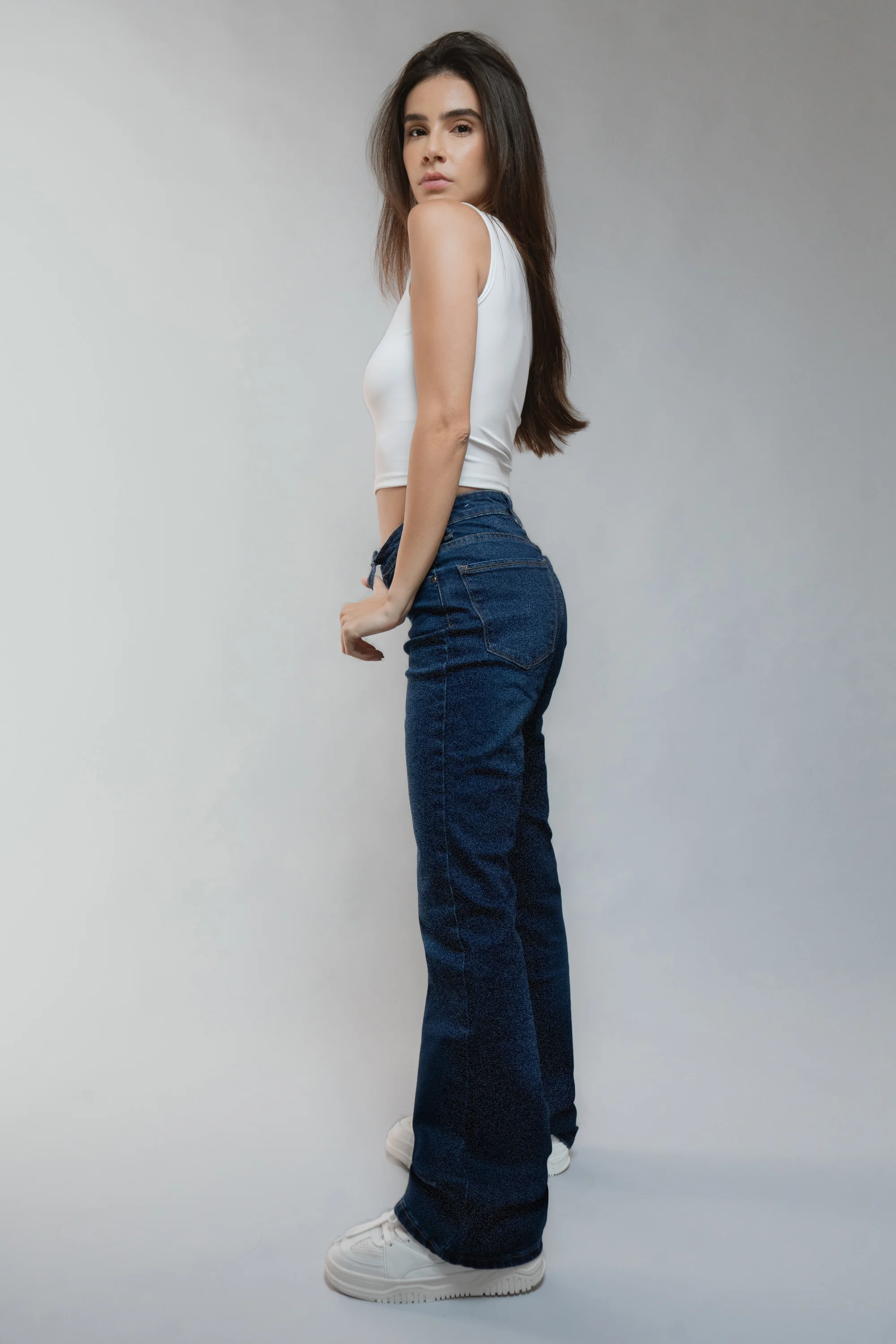 Jeans flare mid rise - Image 2