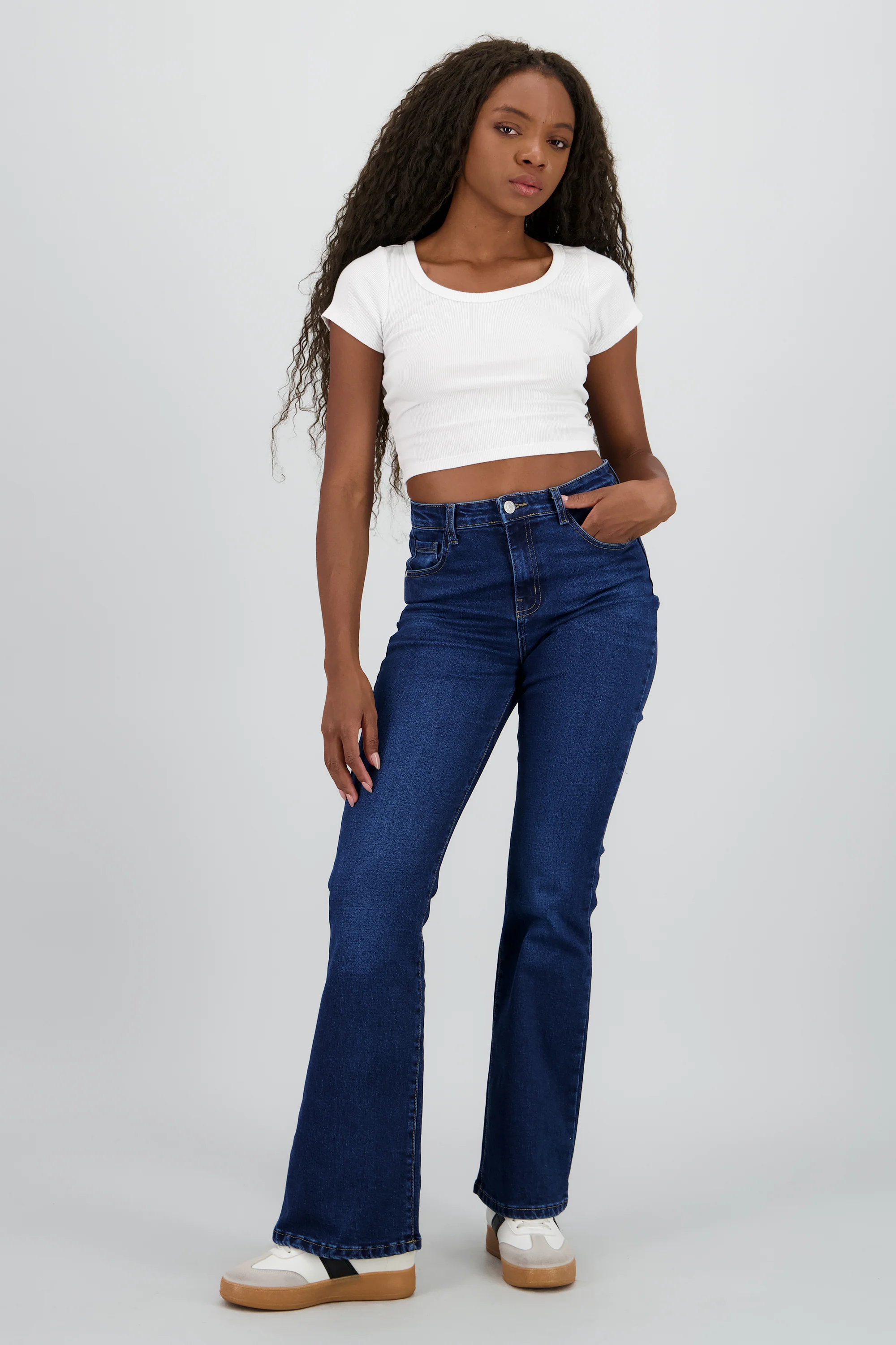 Jeans flare mid rise - Image 3
