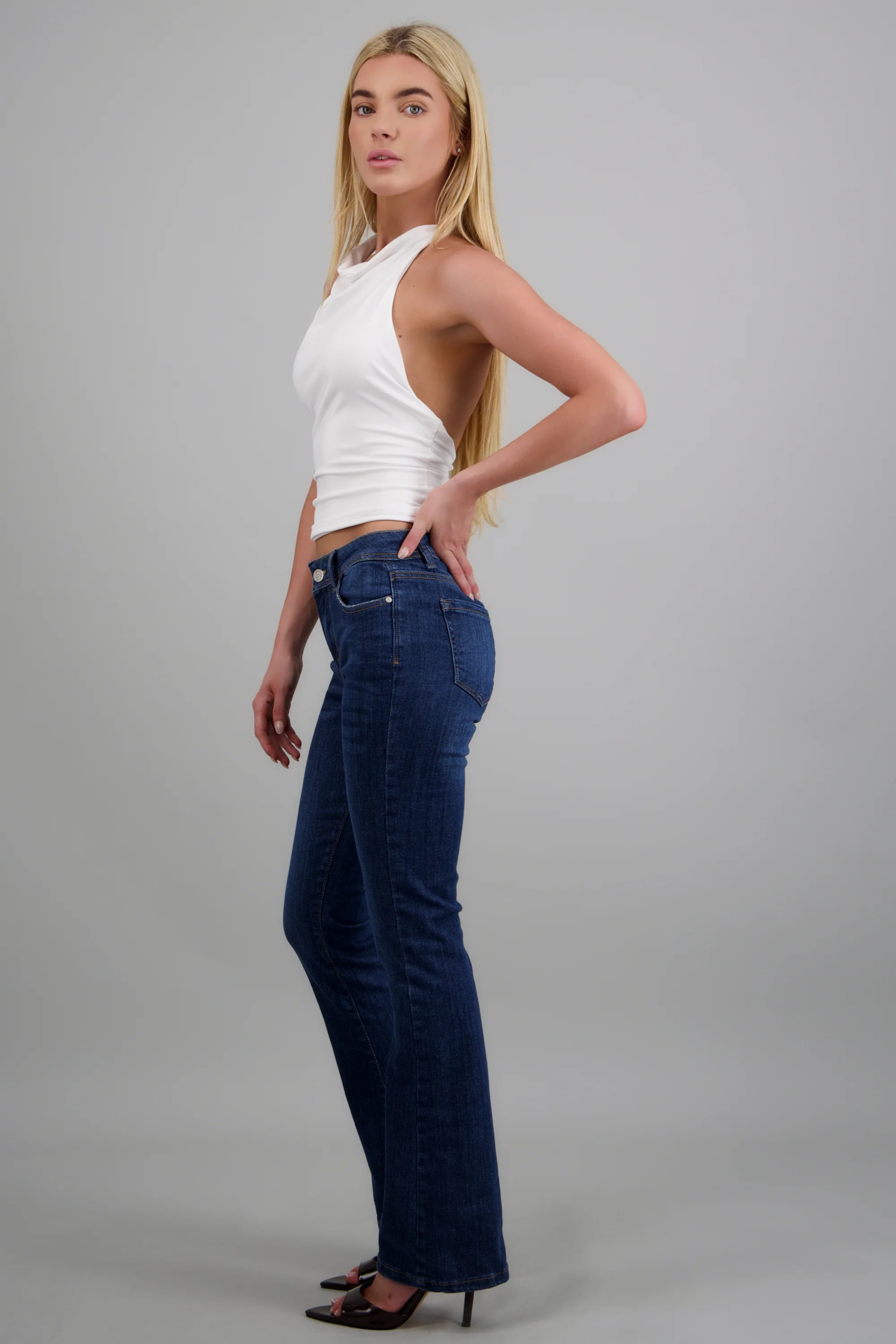 Jeans flare slim basico - Image 2