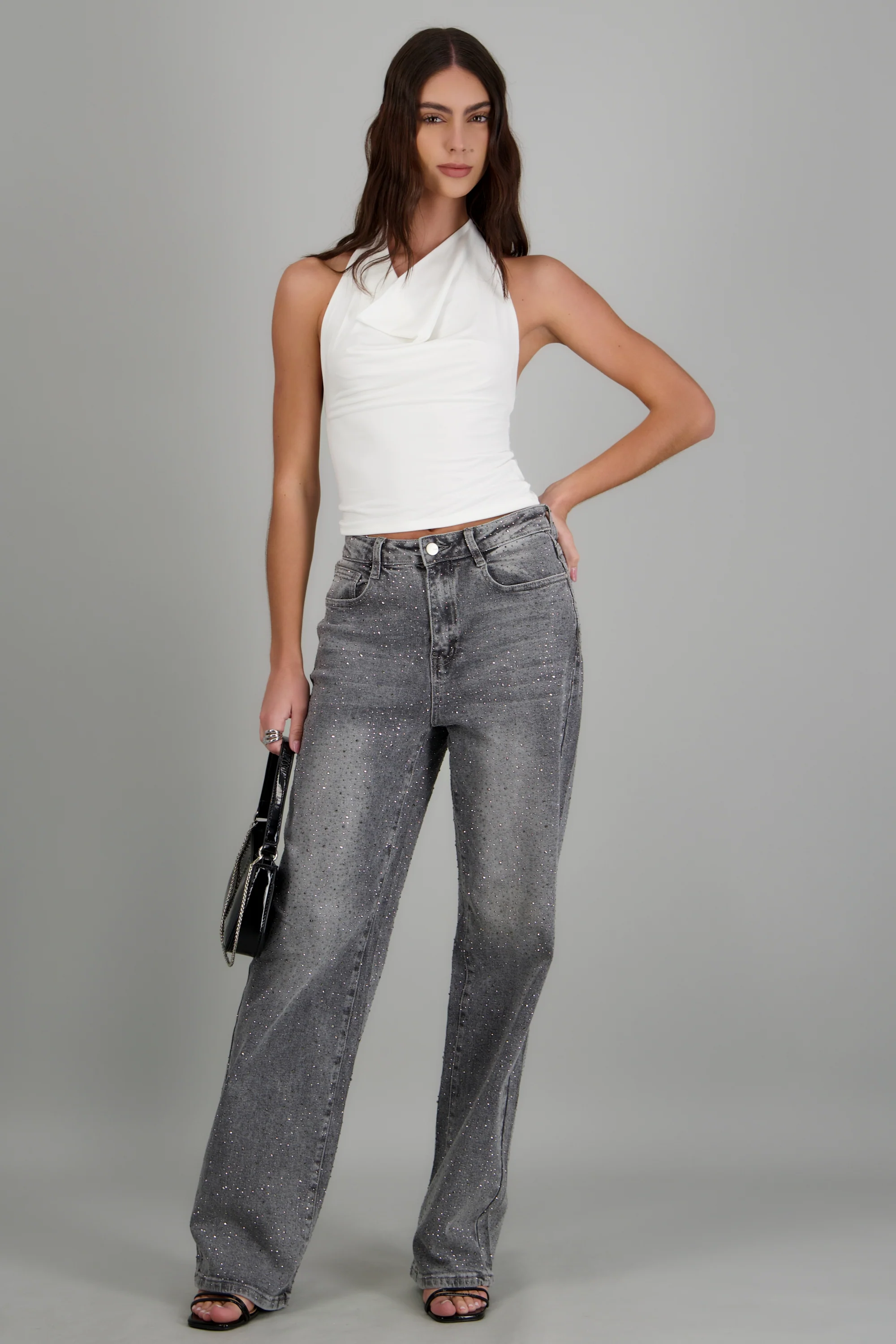 Jeans straight brillo - Image 3