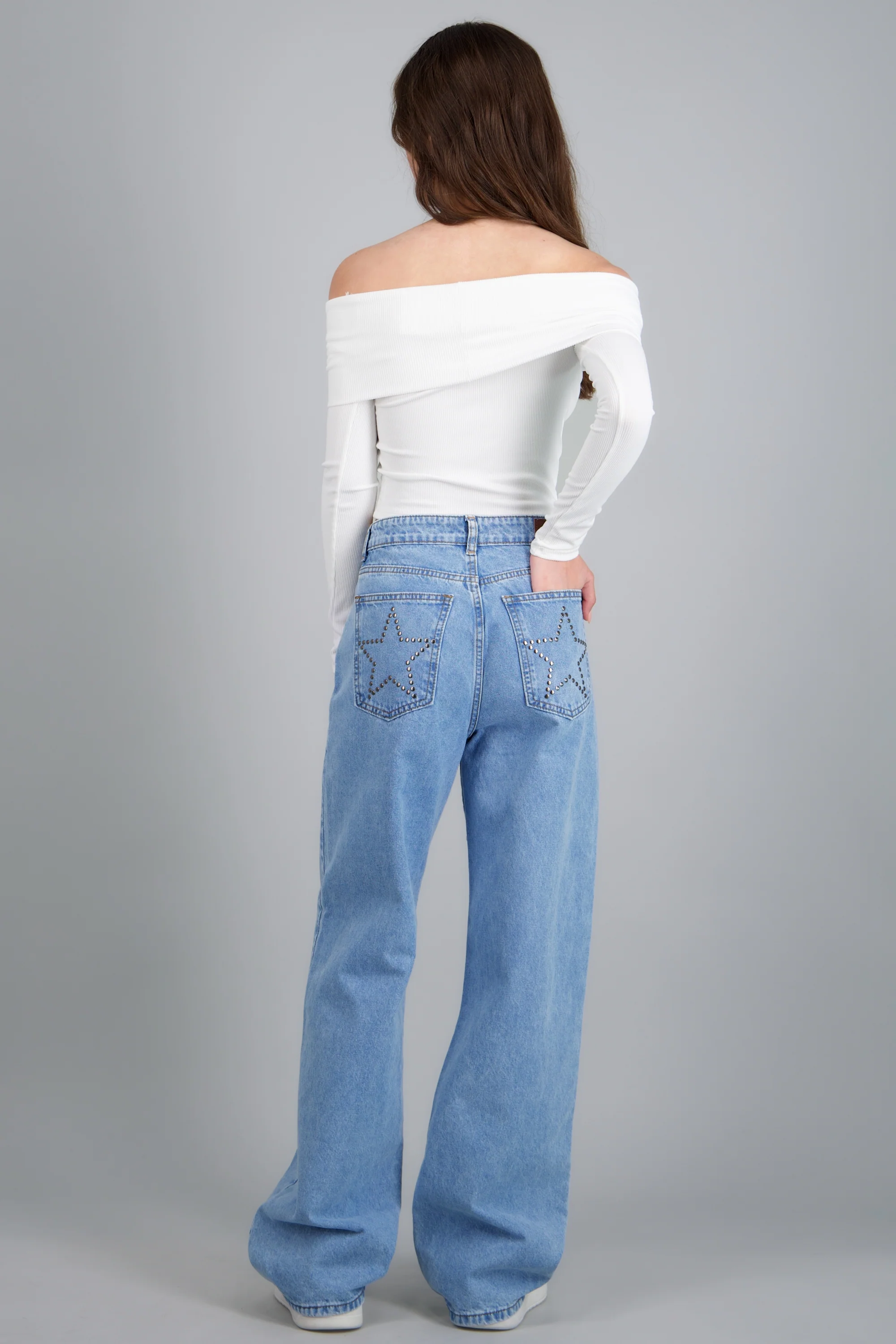 Jeans straight estrella estoperoles - Image 3