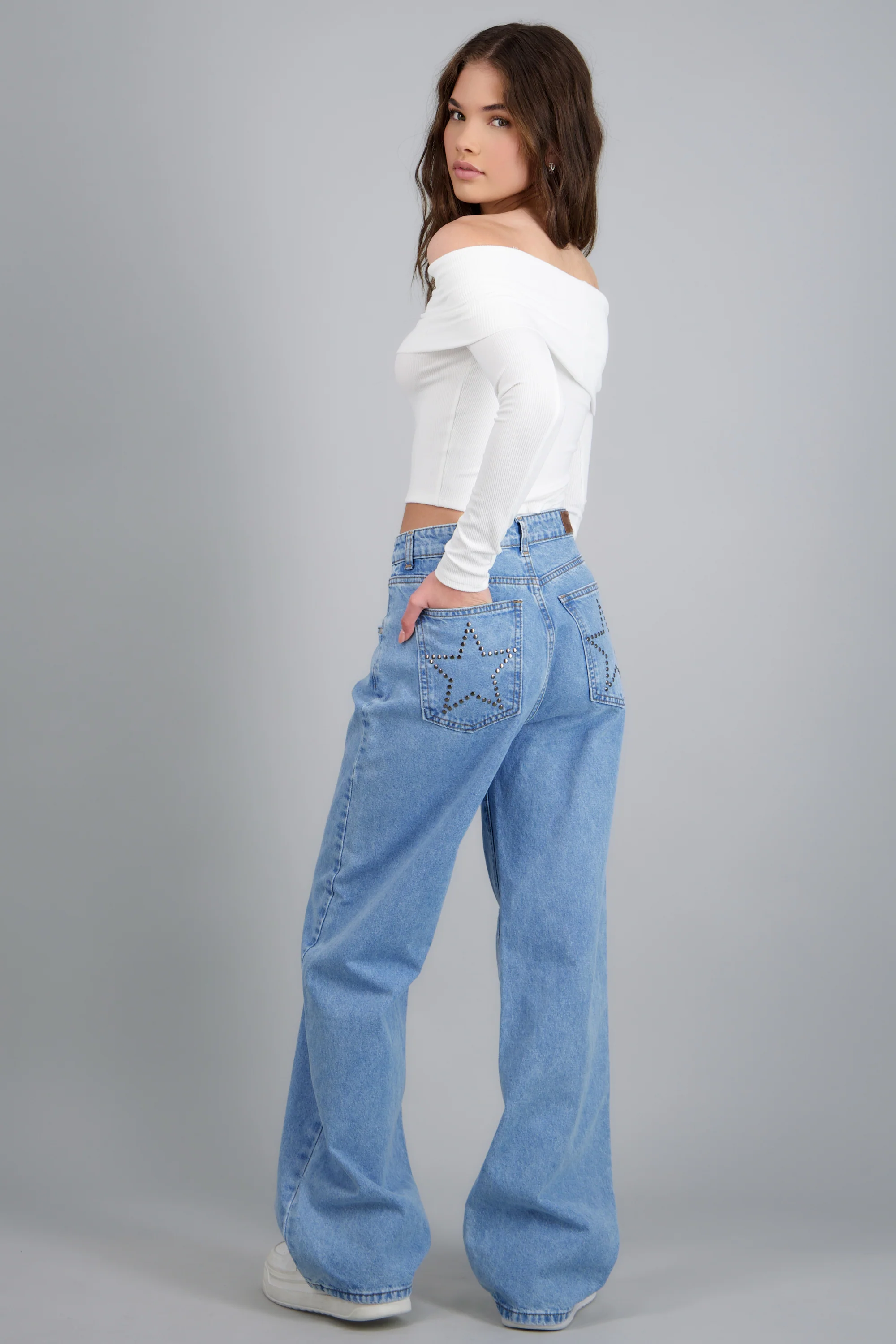 Jeans straight estrella estoperoles - Image 4