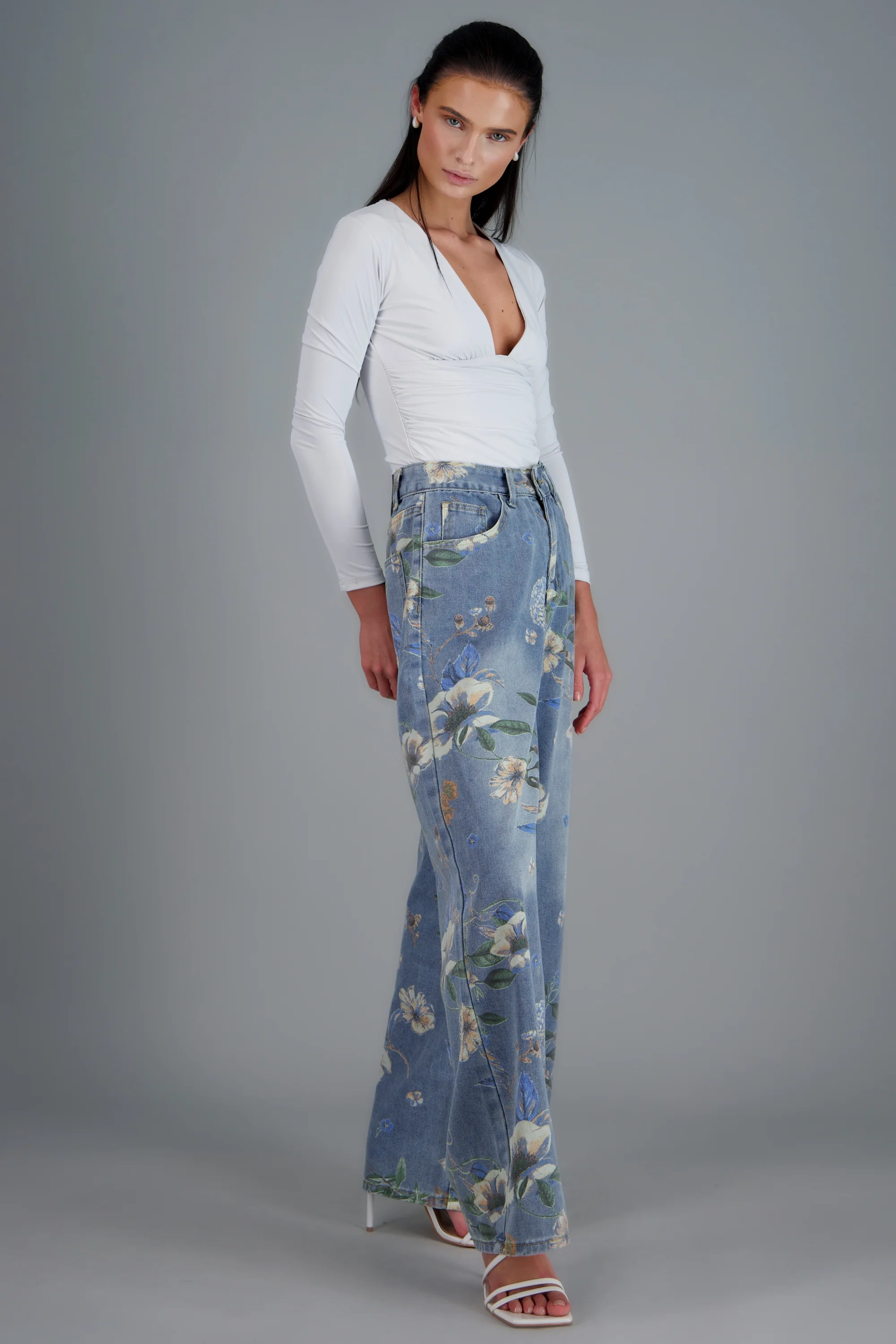 Jeans straight flores - Image 3