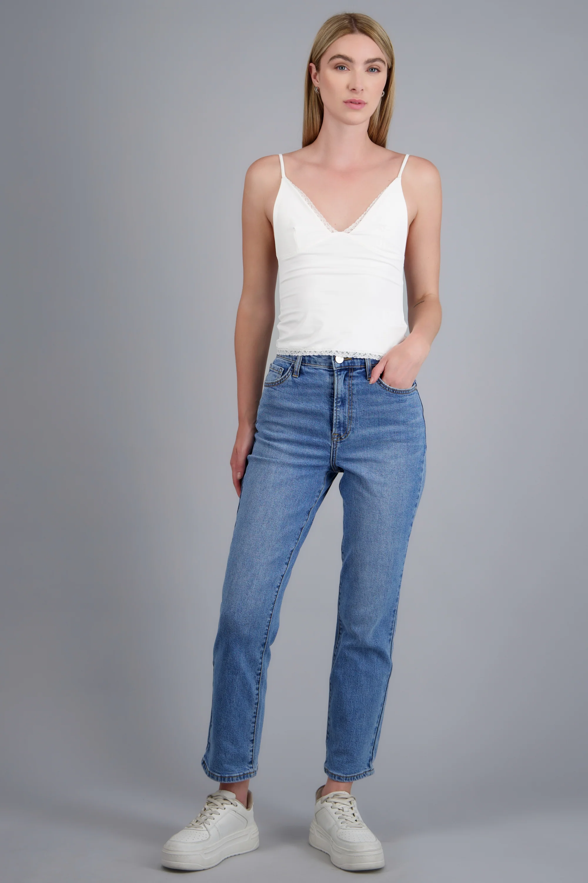 JEANS STRAIGHT MID RISE - Image 2