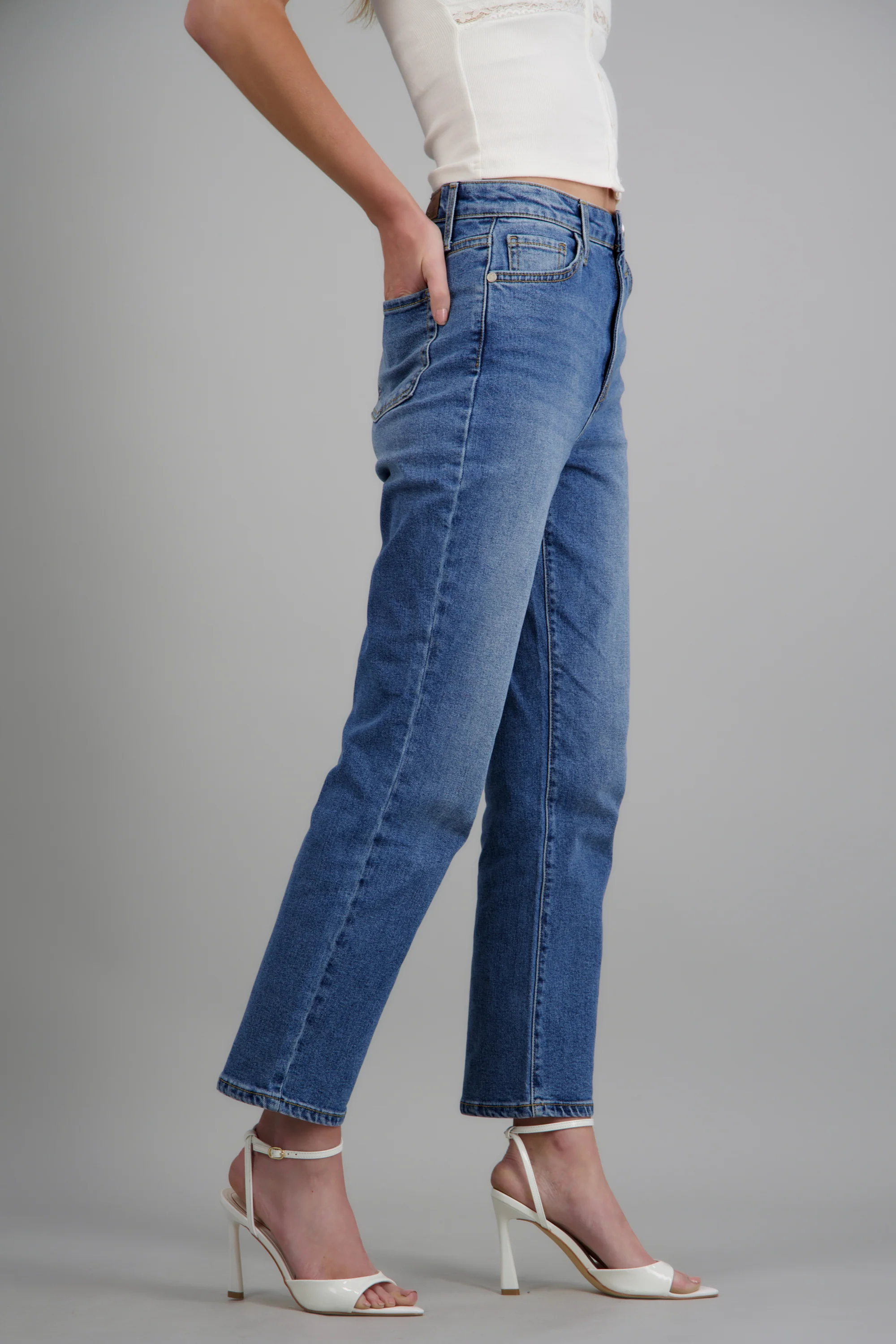 JEANS STRAIGHT MID RISE - Image 2