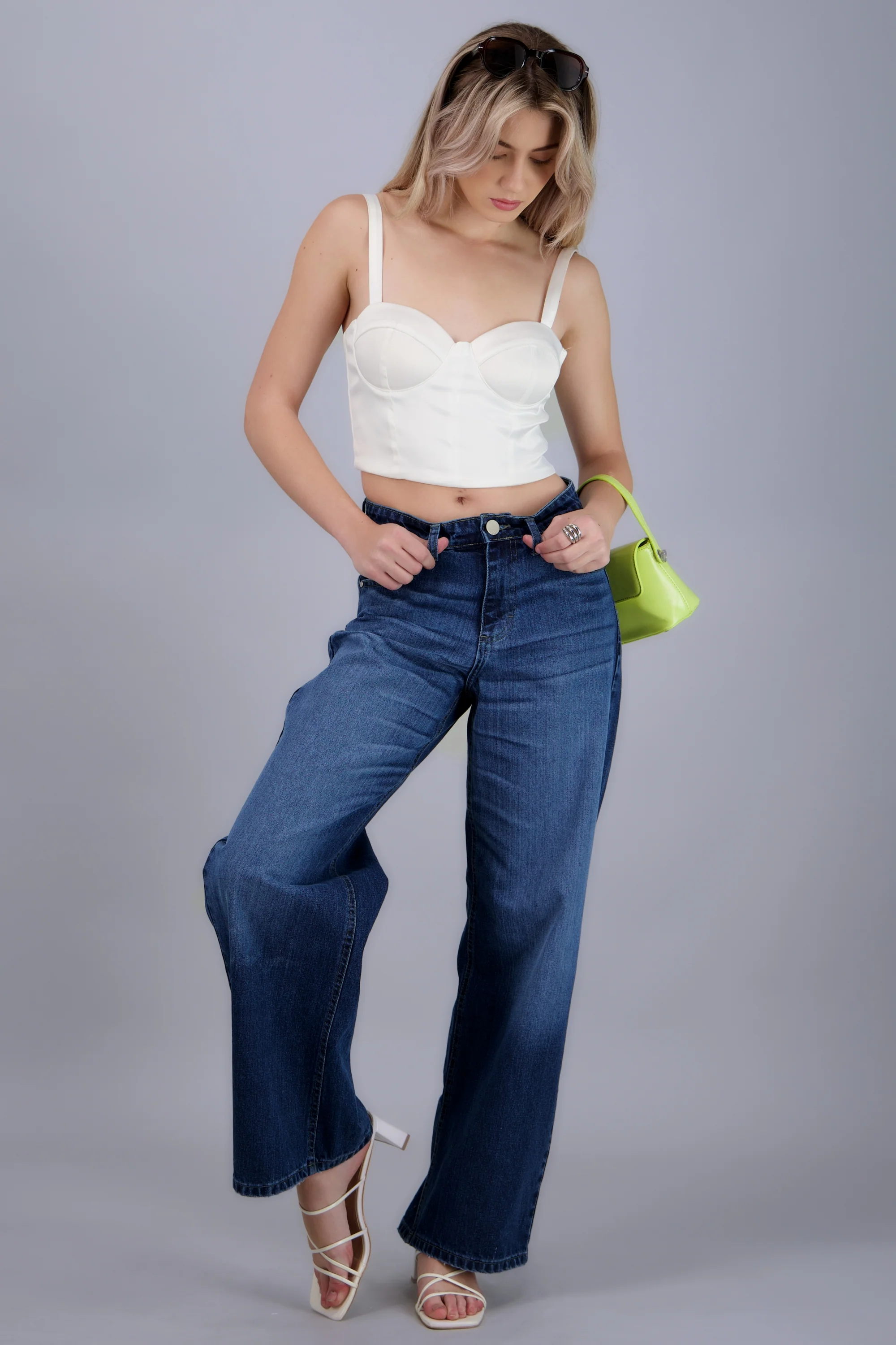 Jeans wide leg amplios - Image 2