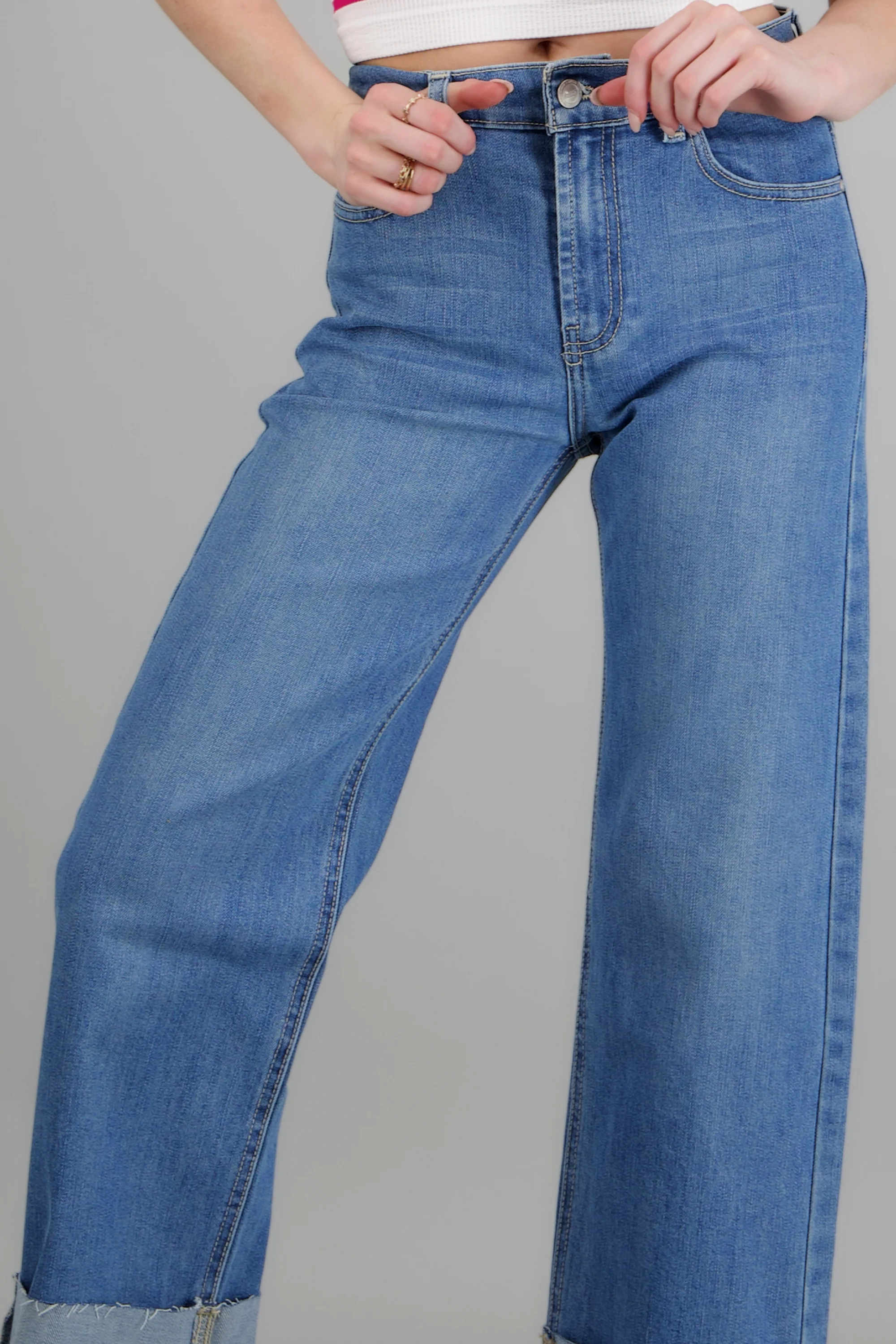 Jeans wide leg amplios - Image 5