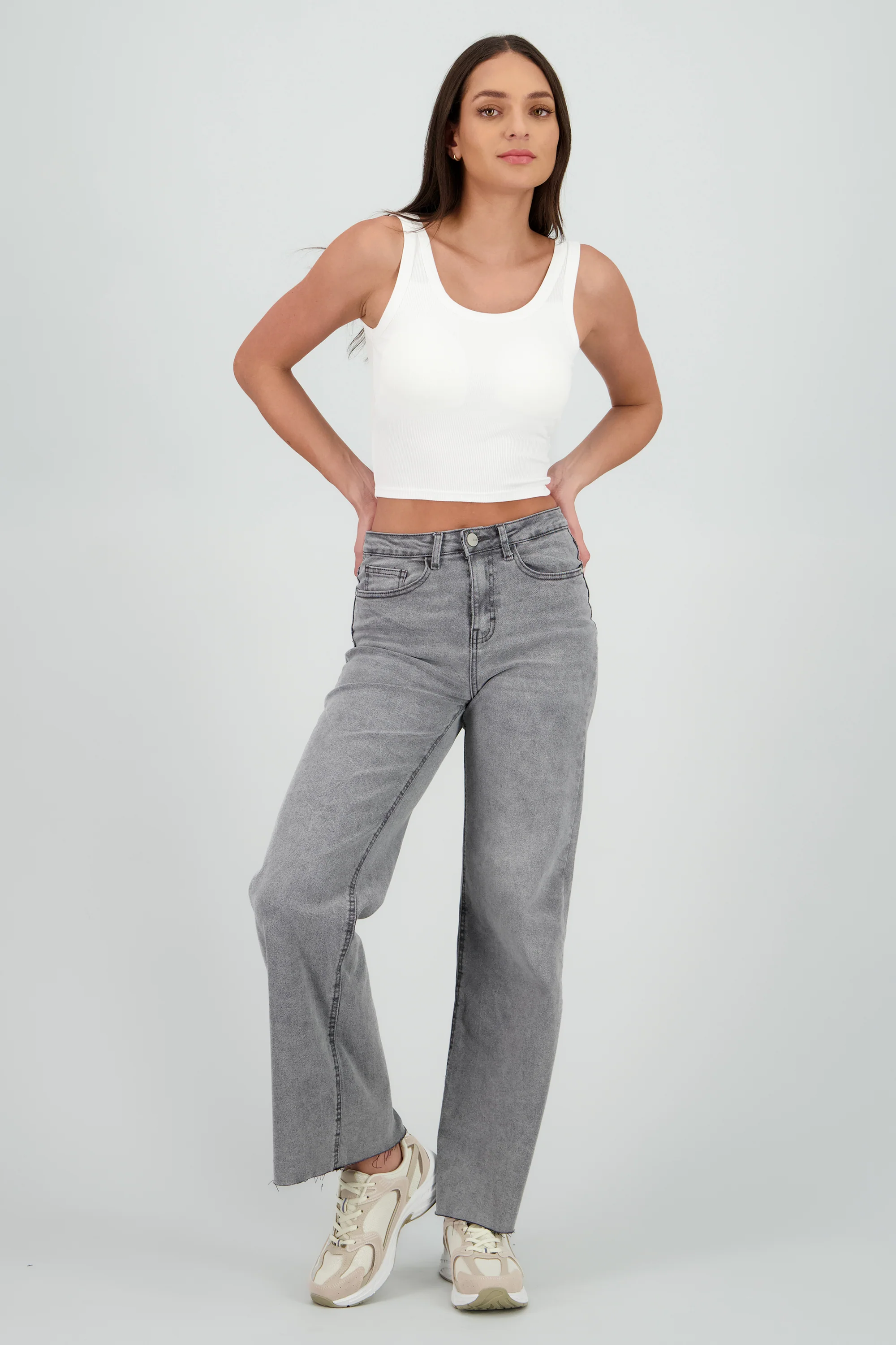 Jeans wide leg confort