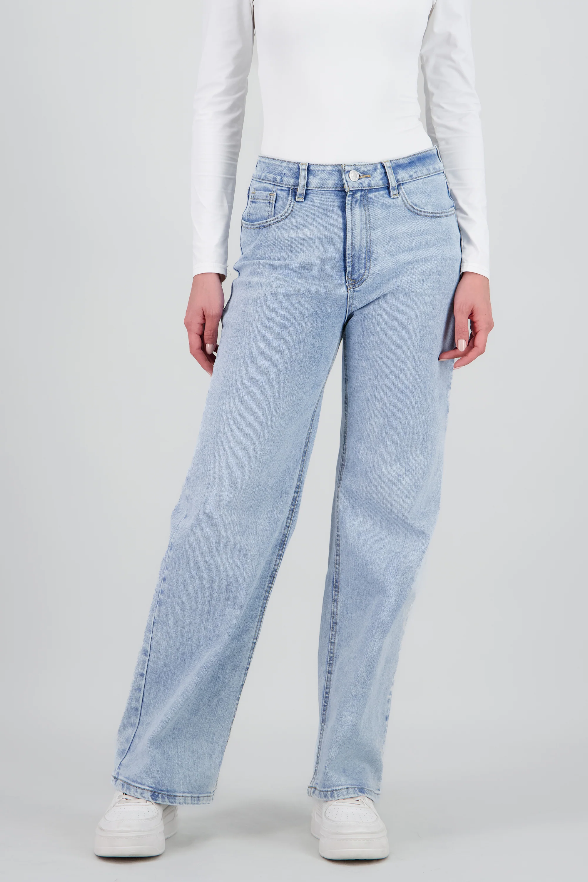 Jeans wide leg desgaste - Image 2