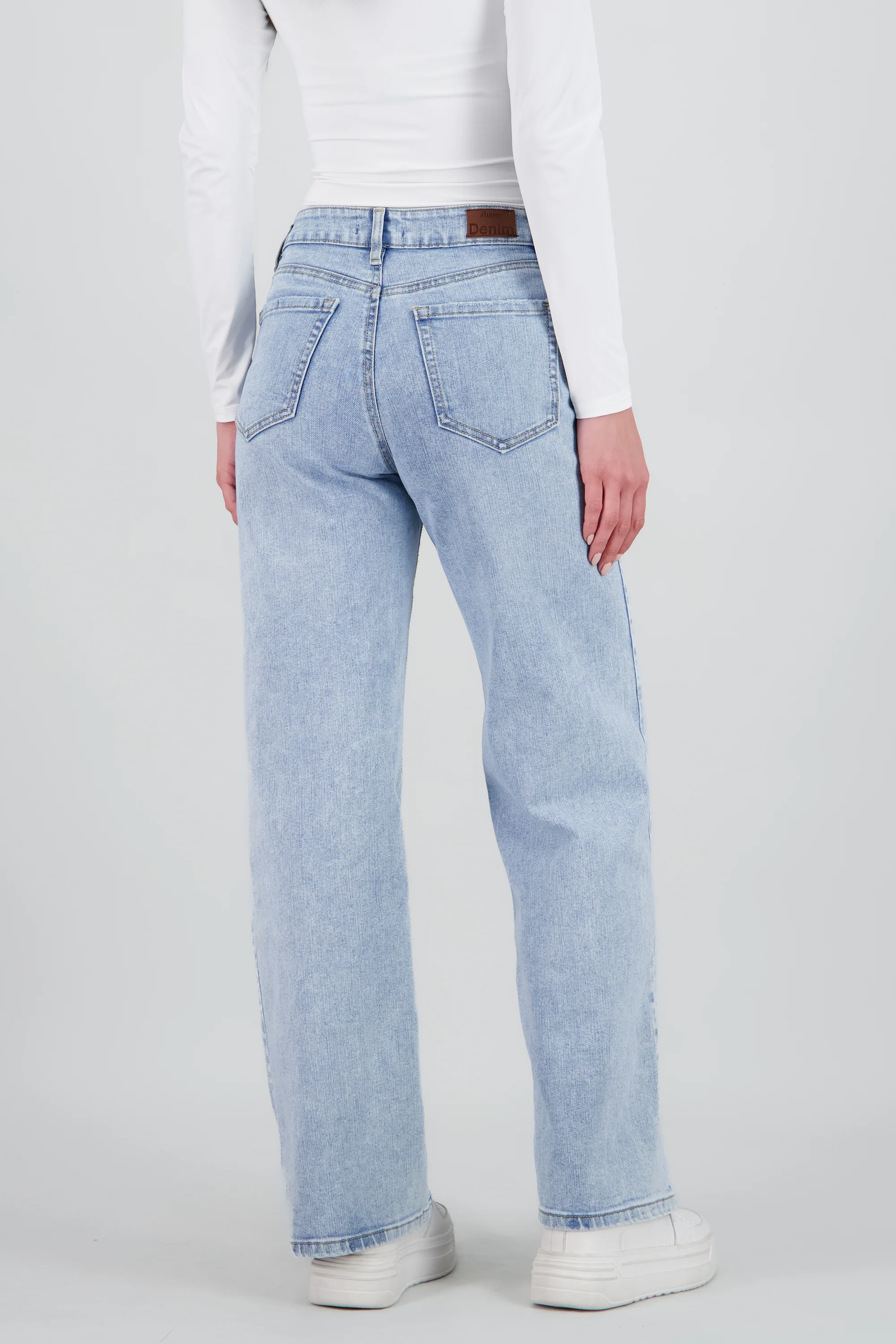Jeans wide leg desgaste - Image 4