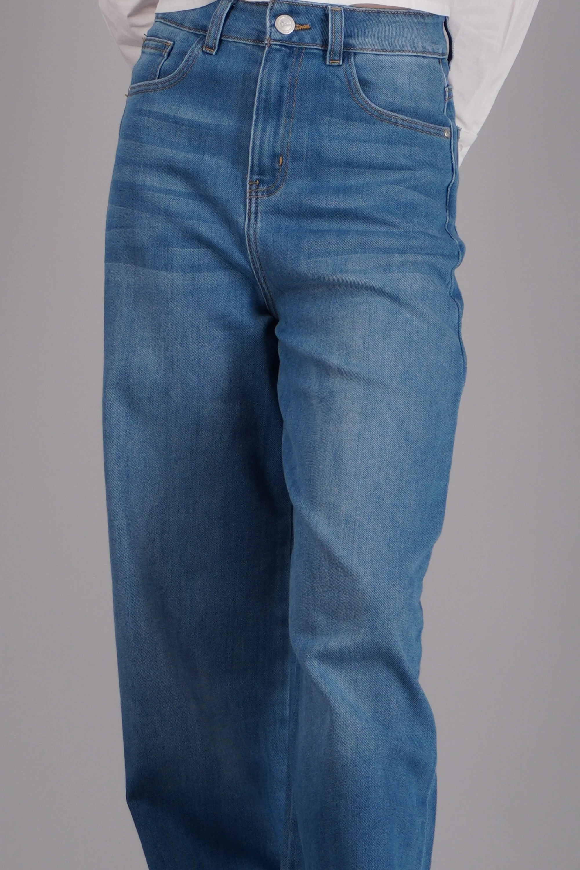 Jeans wide leg desgaste - Image 5