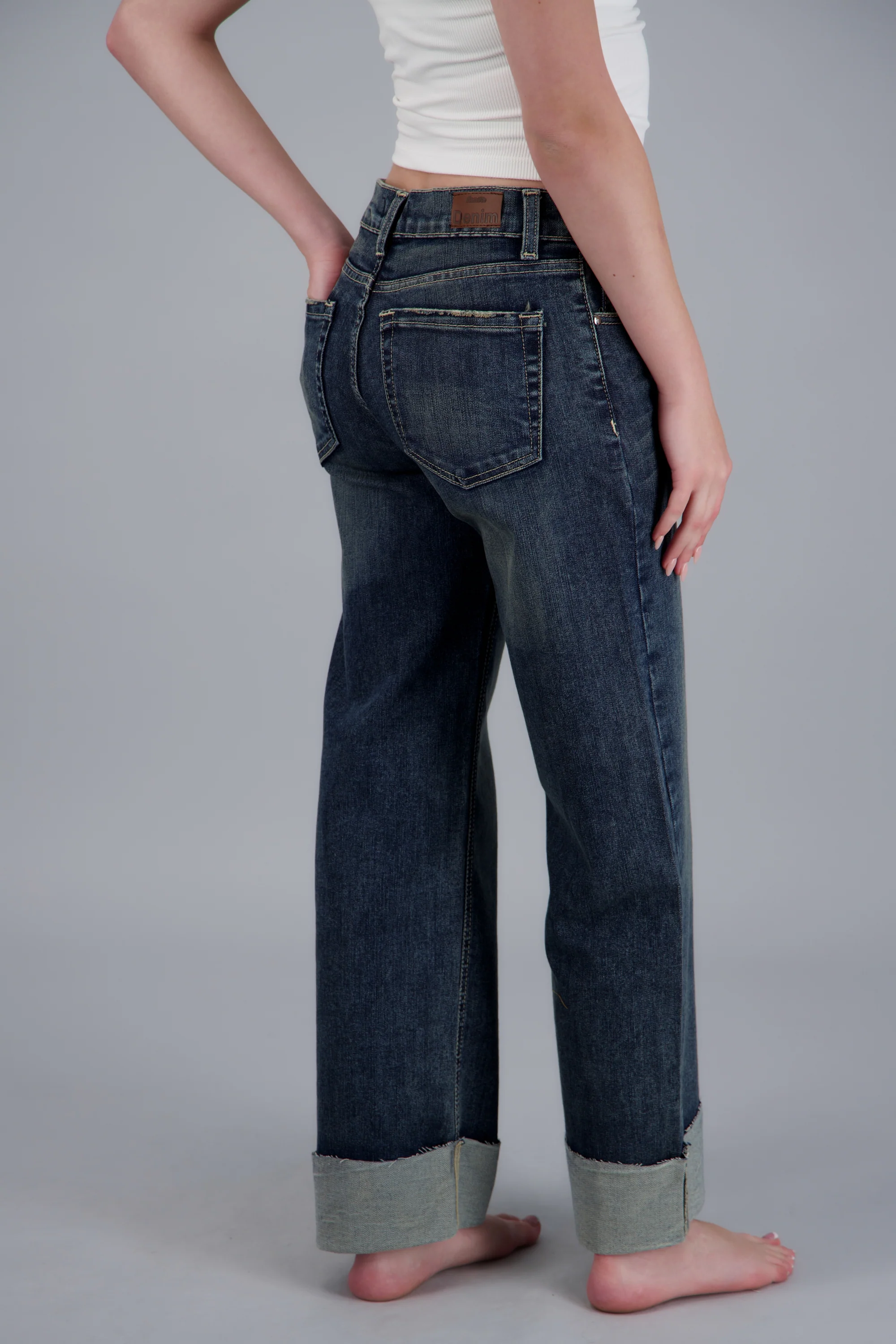 Jeans wide leg dobladillo - Image 5