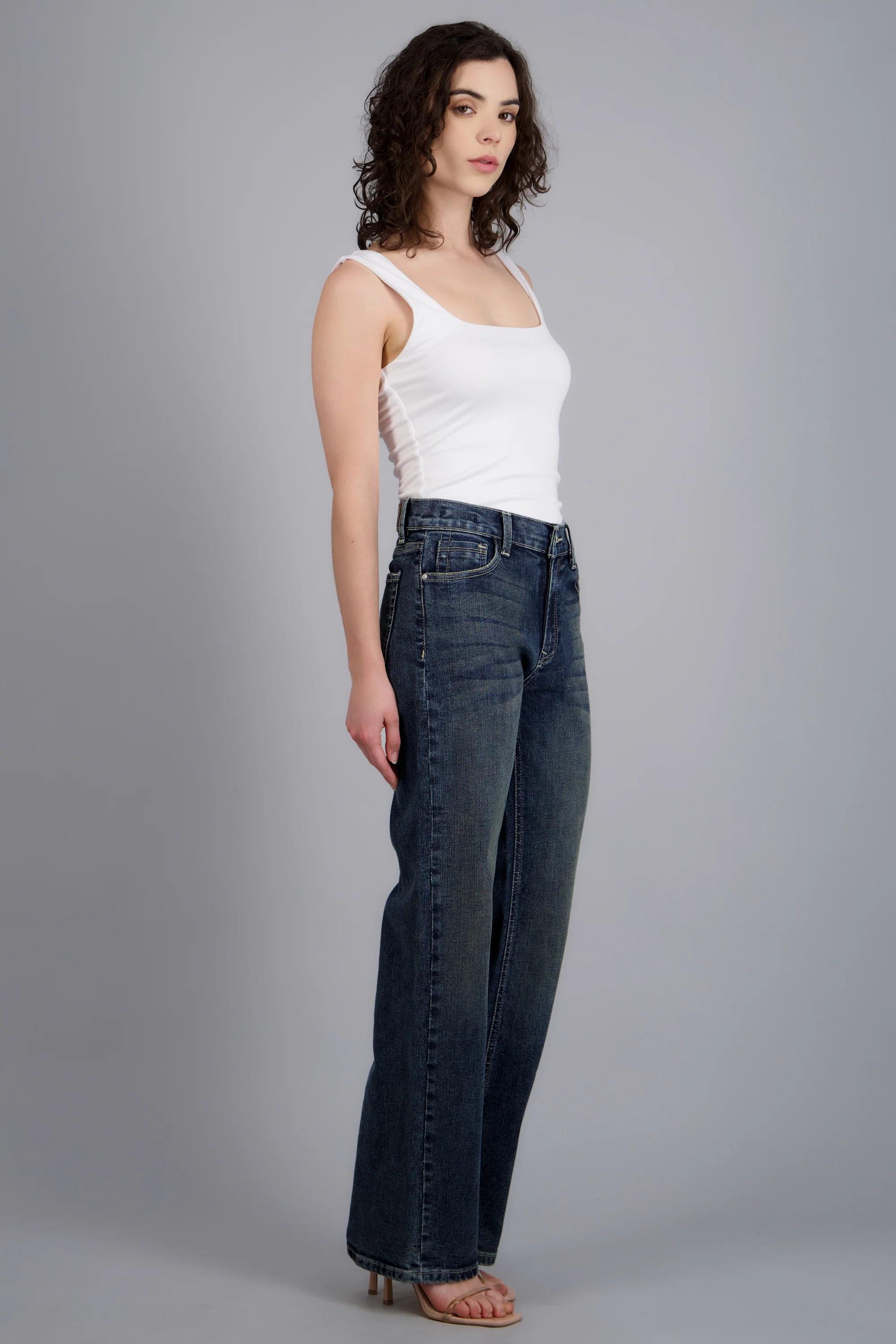 Jeans wide leg básico - Image 2