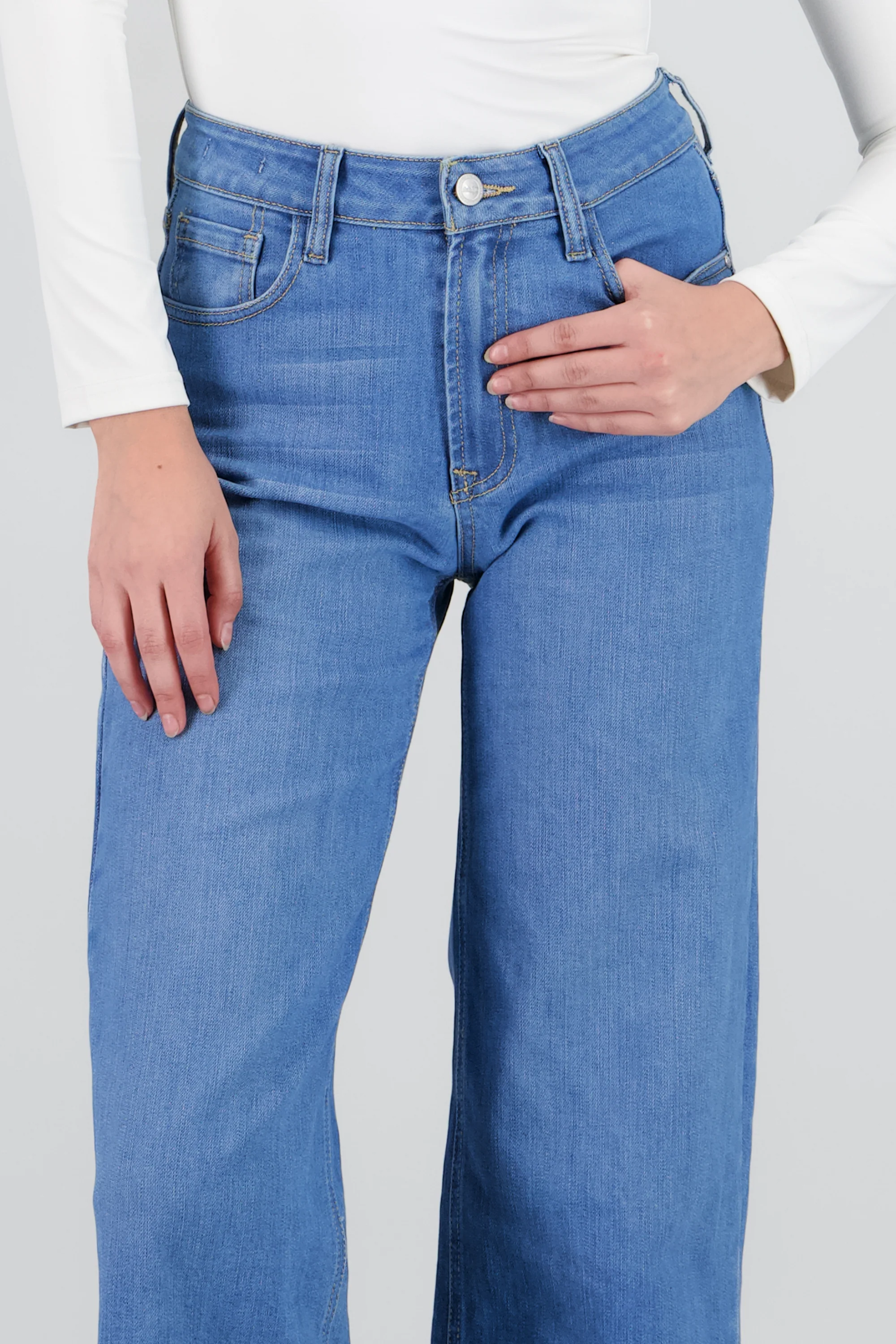 JEANS WIDE LEG ULTRA CONFORT - Image 5