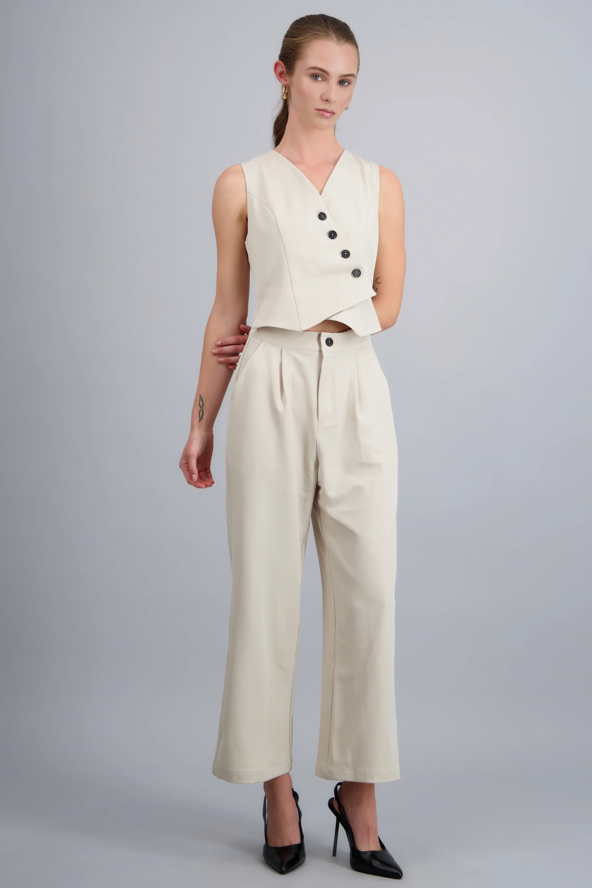 Jumpsuit ancho chaleco