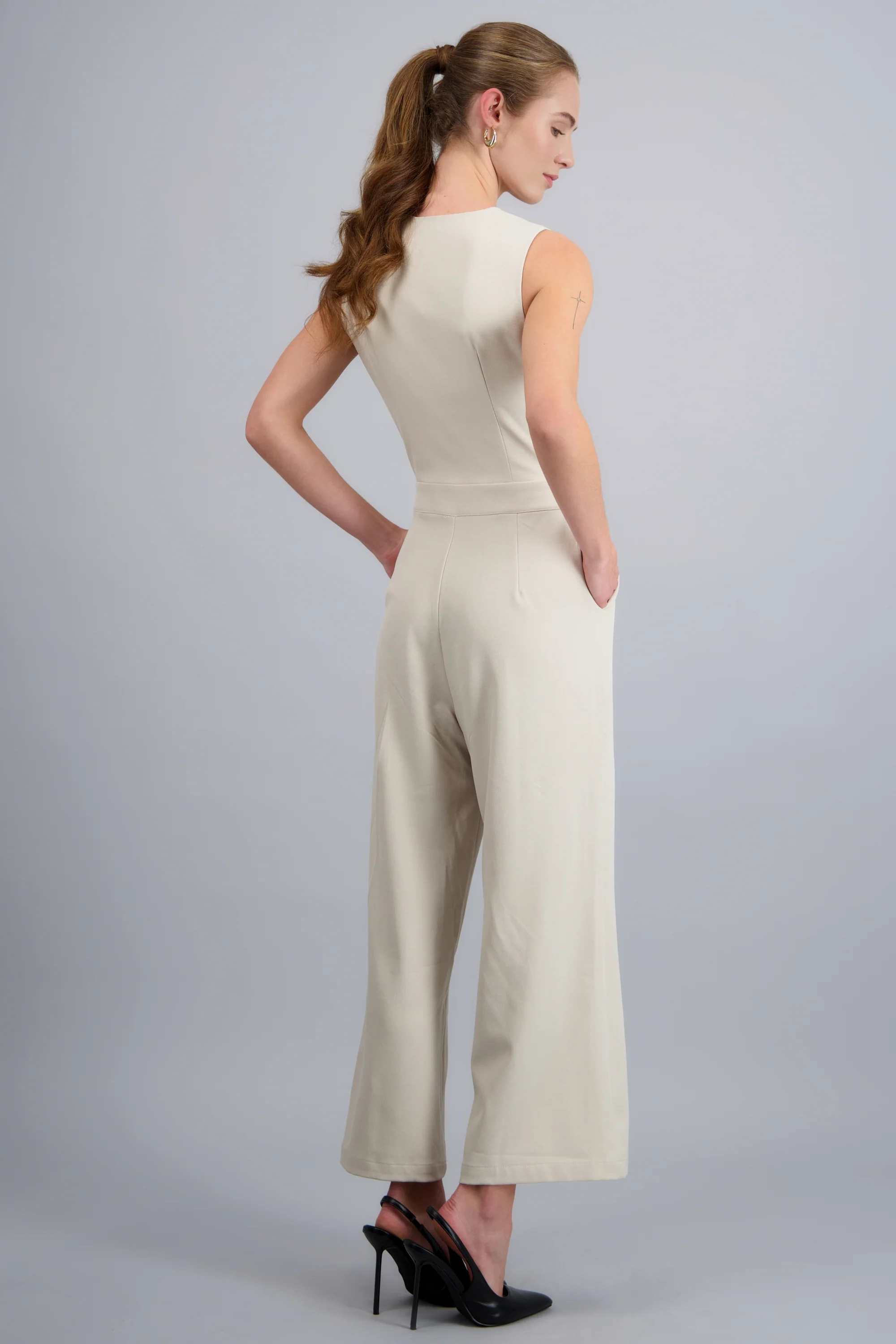 Jumpsuit ancho chaleco - Image 4