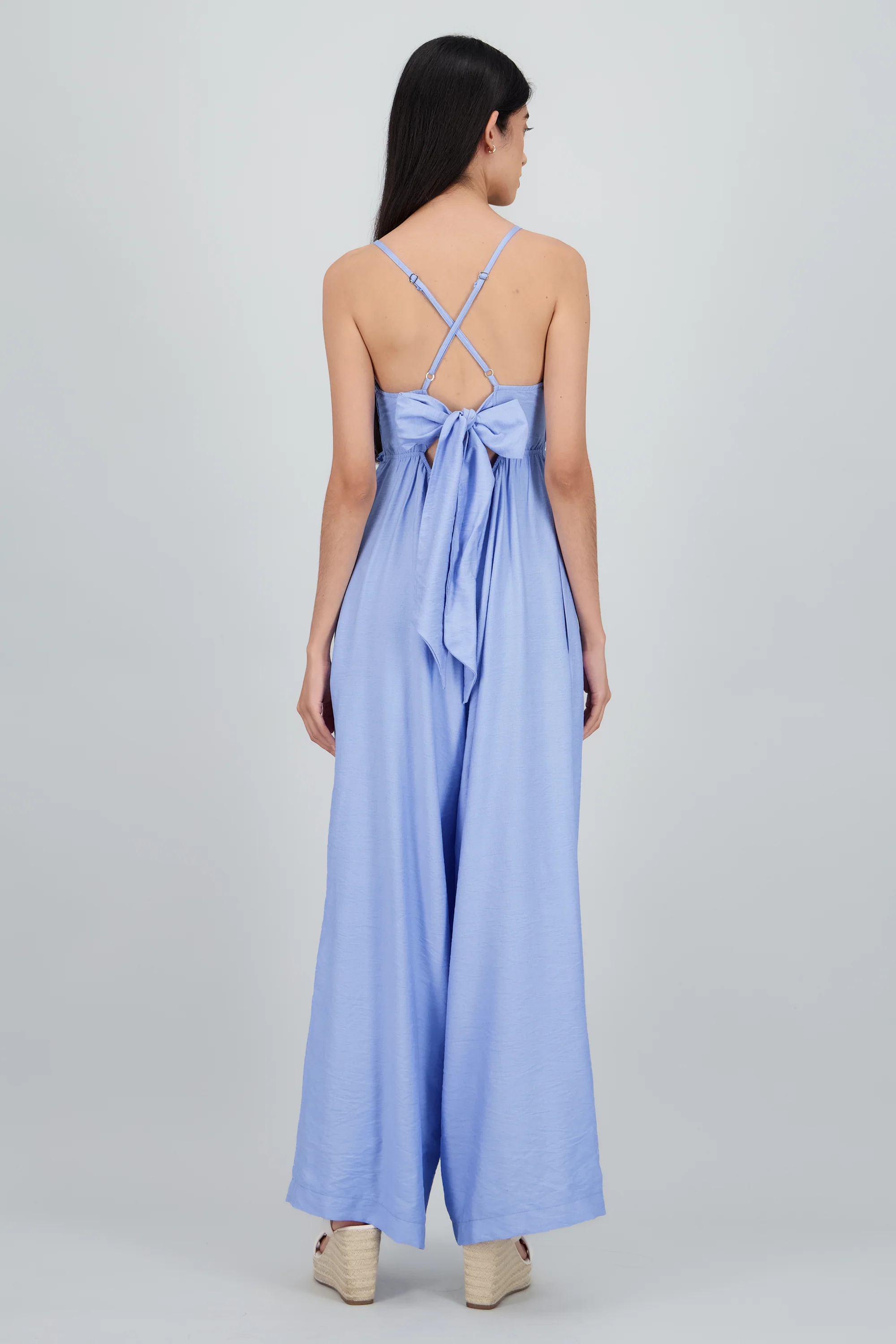 Jumpsuit cuello v detalle smock - Image 4