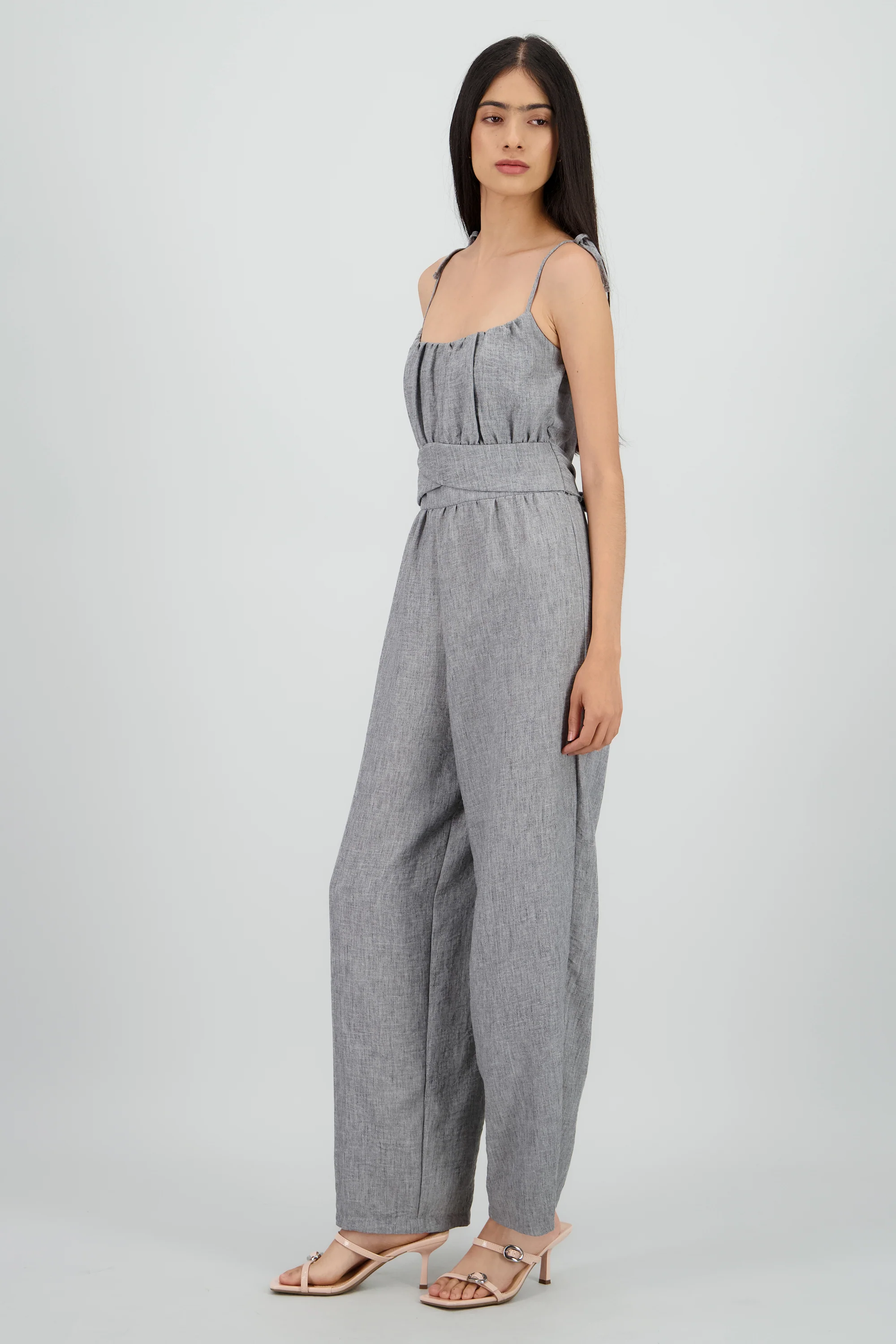 Jumpsuit escote redondo det lazo - Image 3