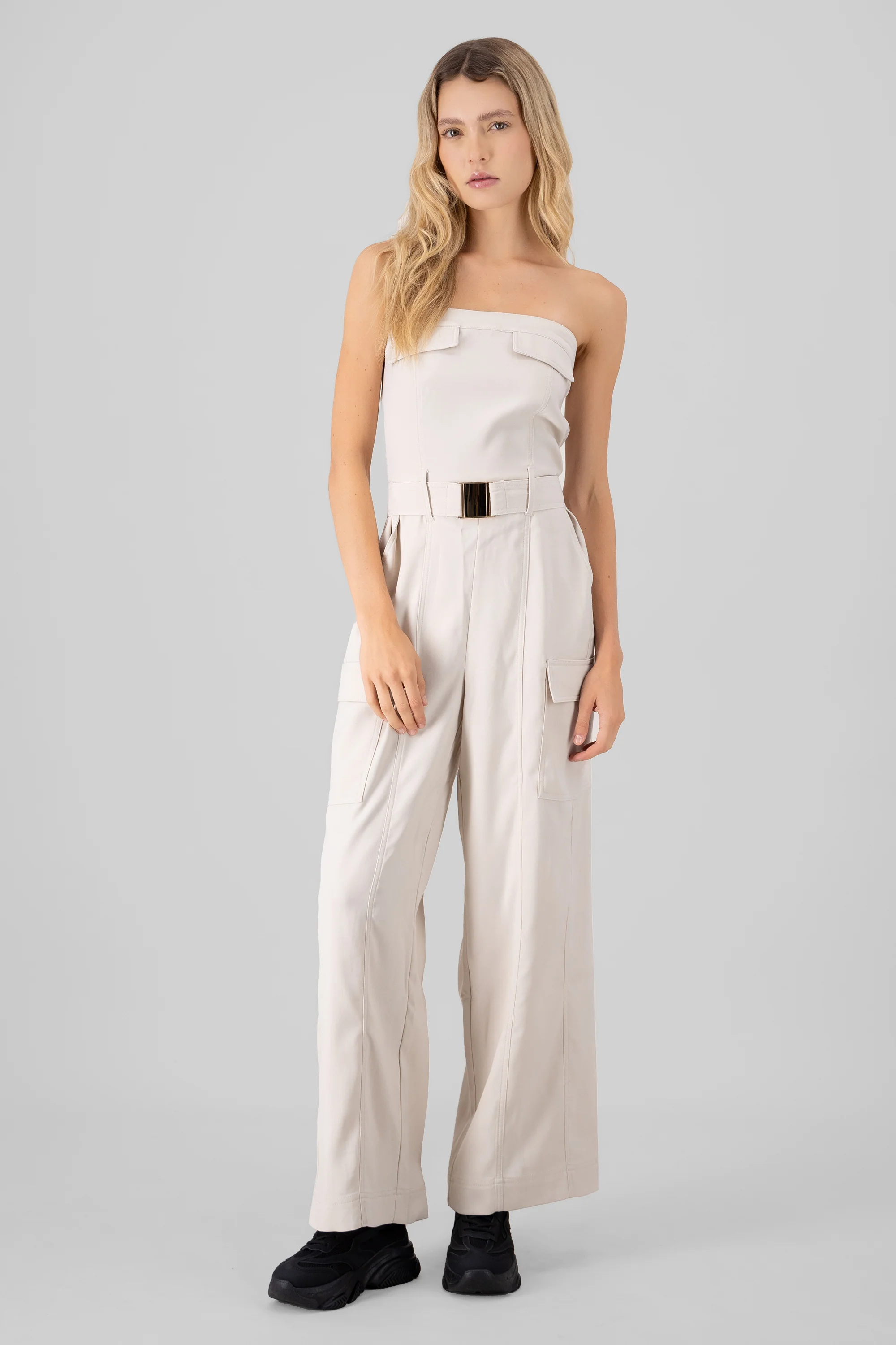 Jumpsuit liso cargo - Image 2