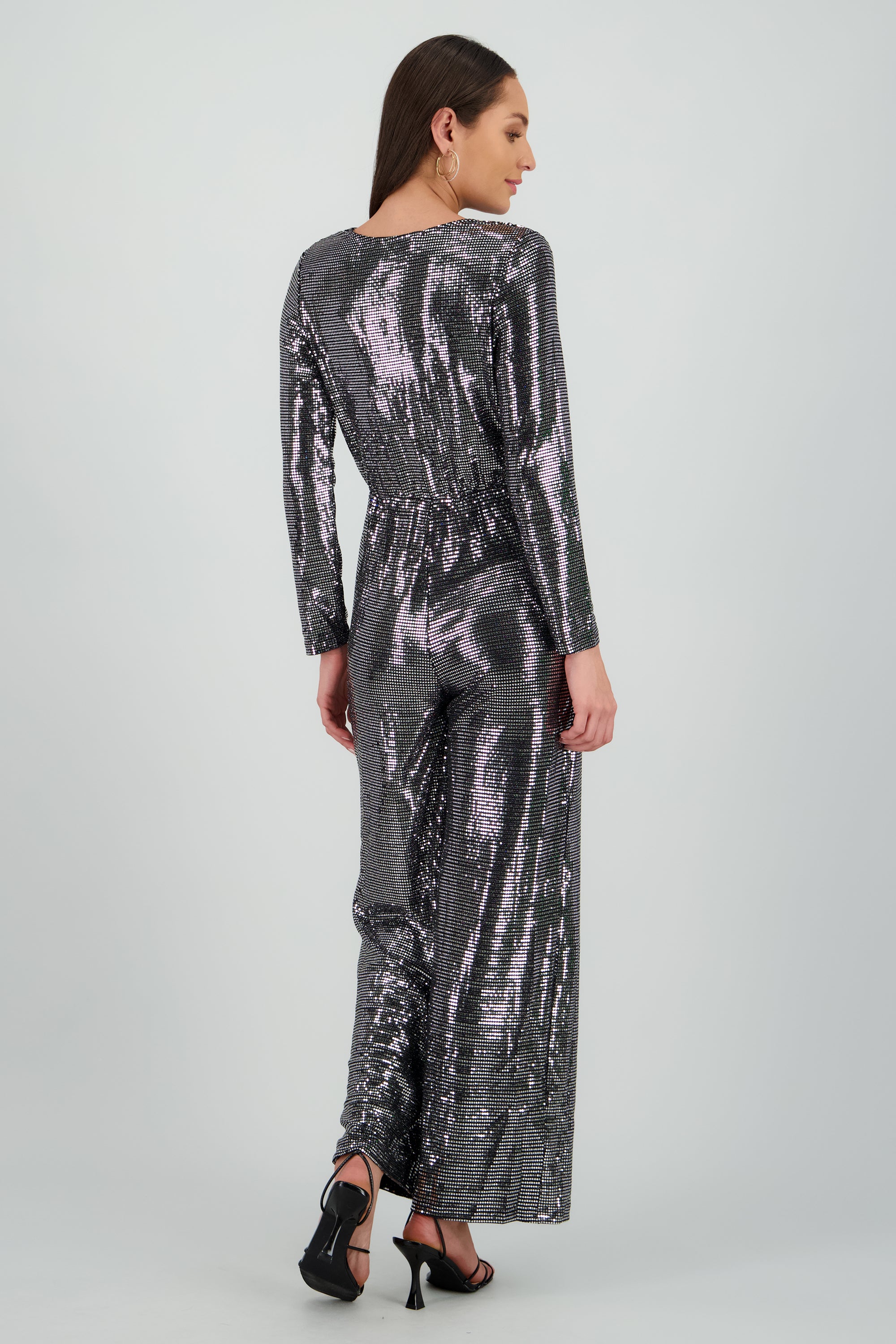 Jumpsuit manga larga con brillos - Image 4