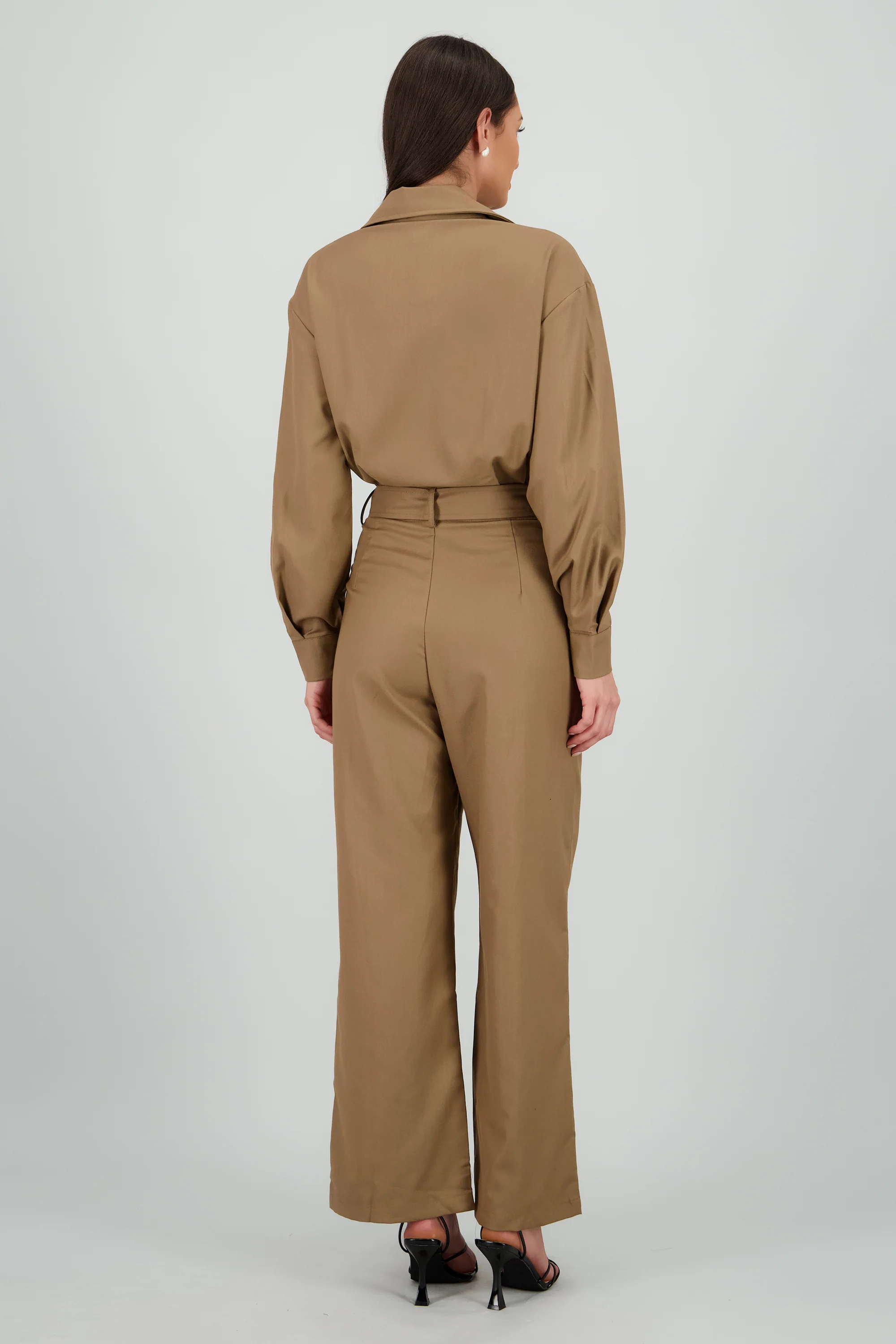 Jumpsuit manga larga cuello biker - Image 4