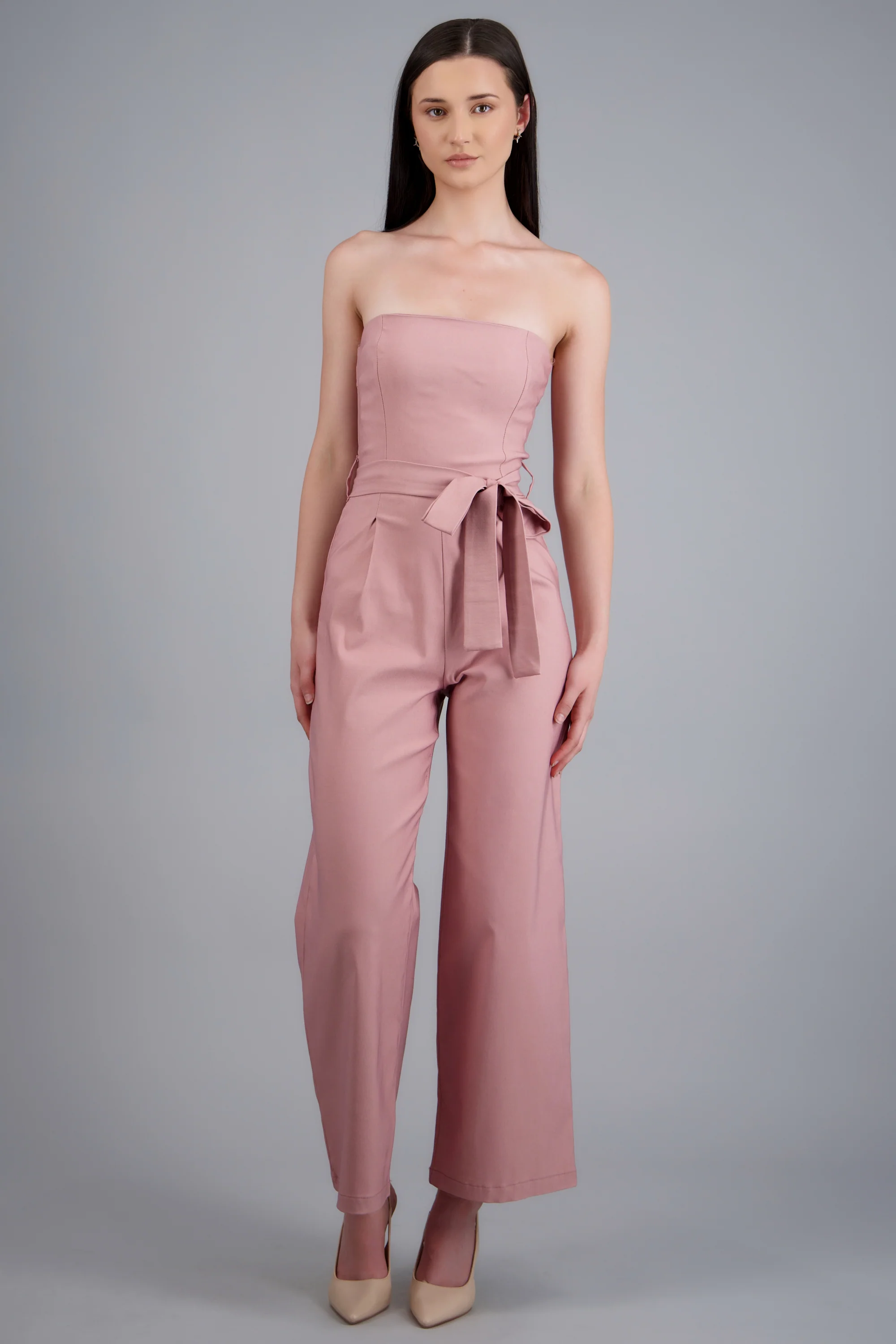 Jumpsuit strapless con cinto - Image 3