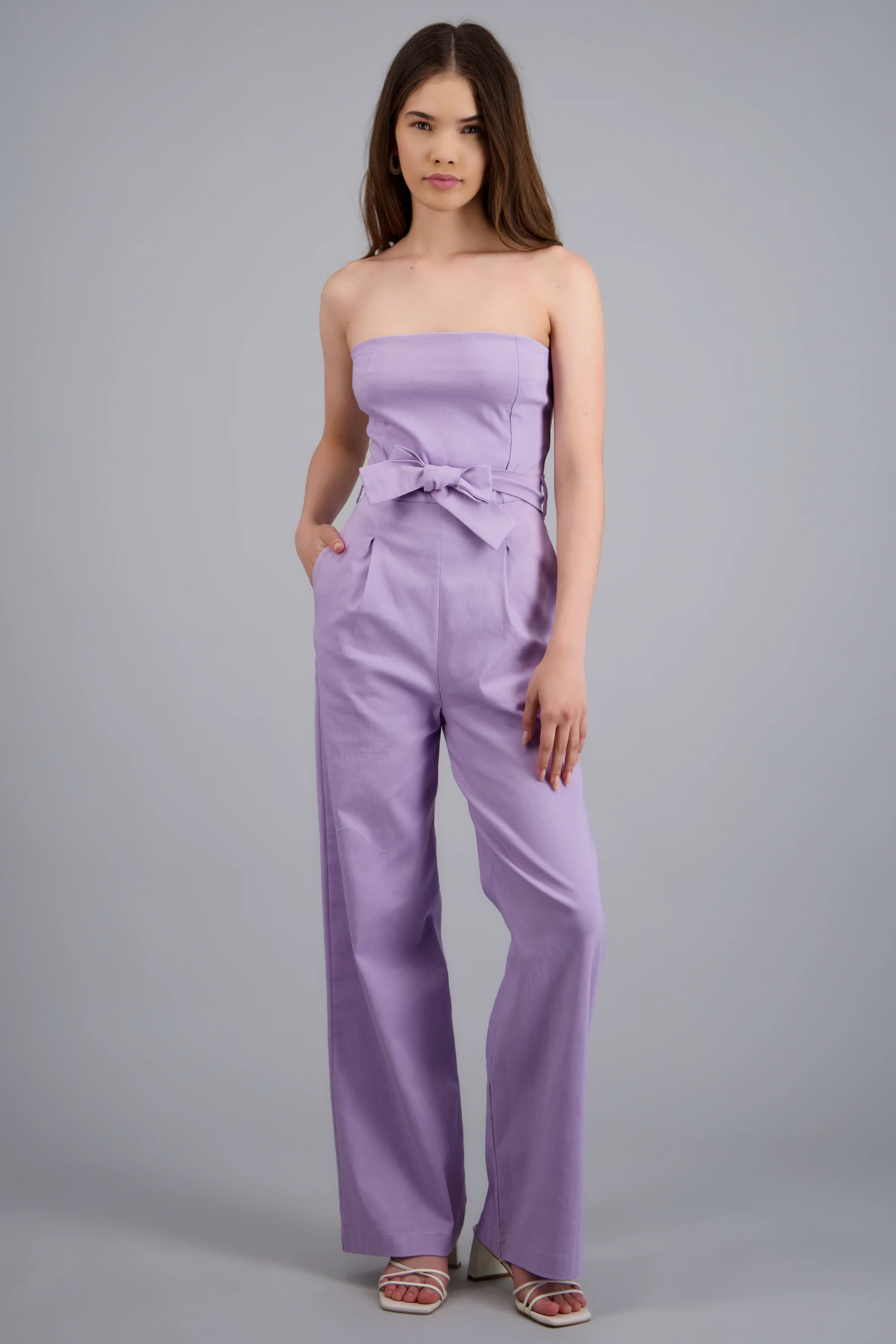JUMPSUIT STRAPLESS DET CINTURON