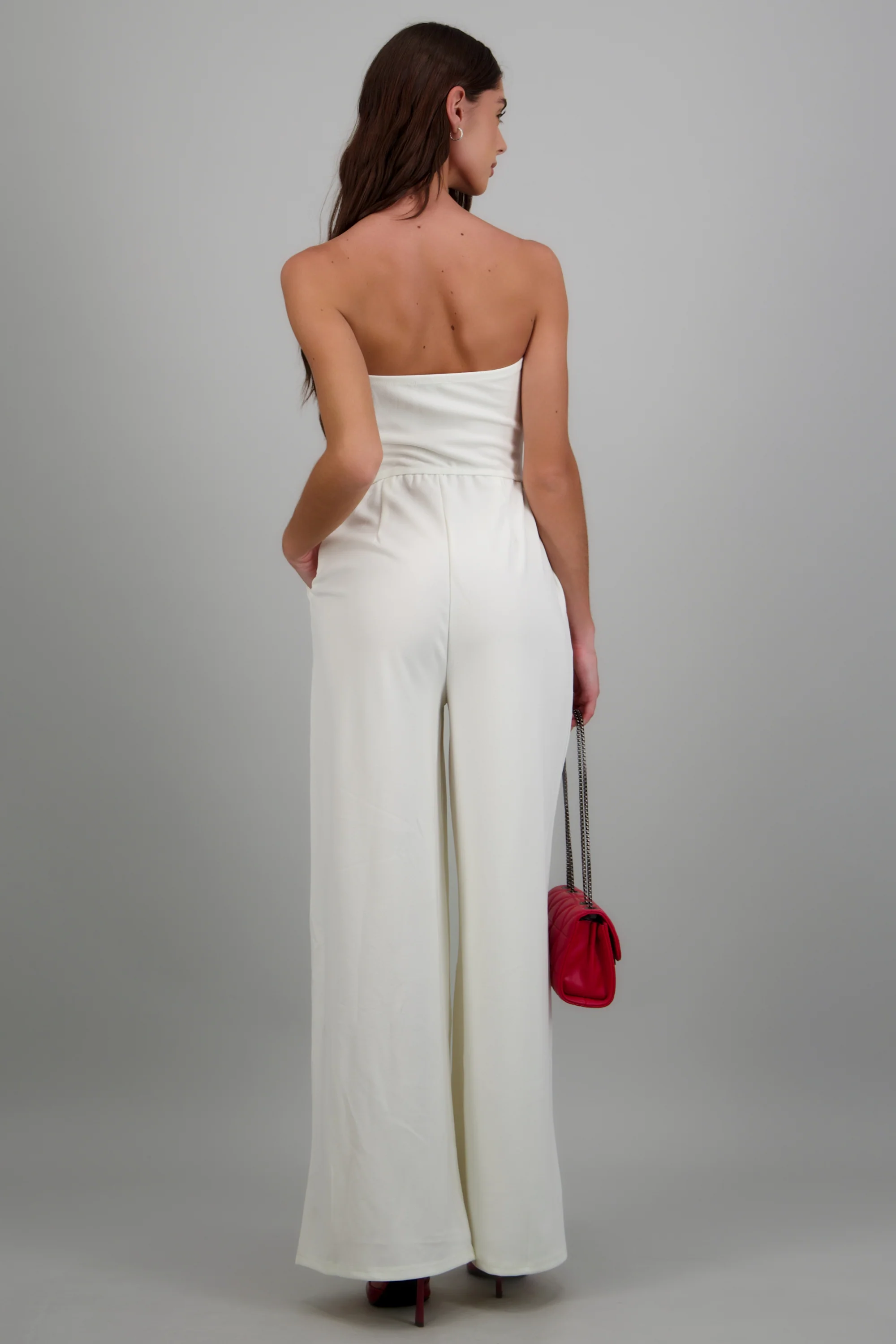 Jumpsuit strapless detalle botones - Image 4