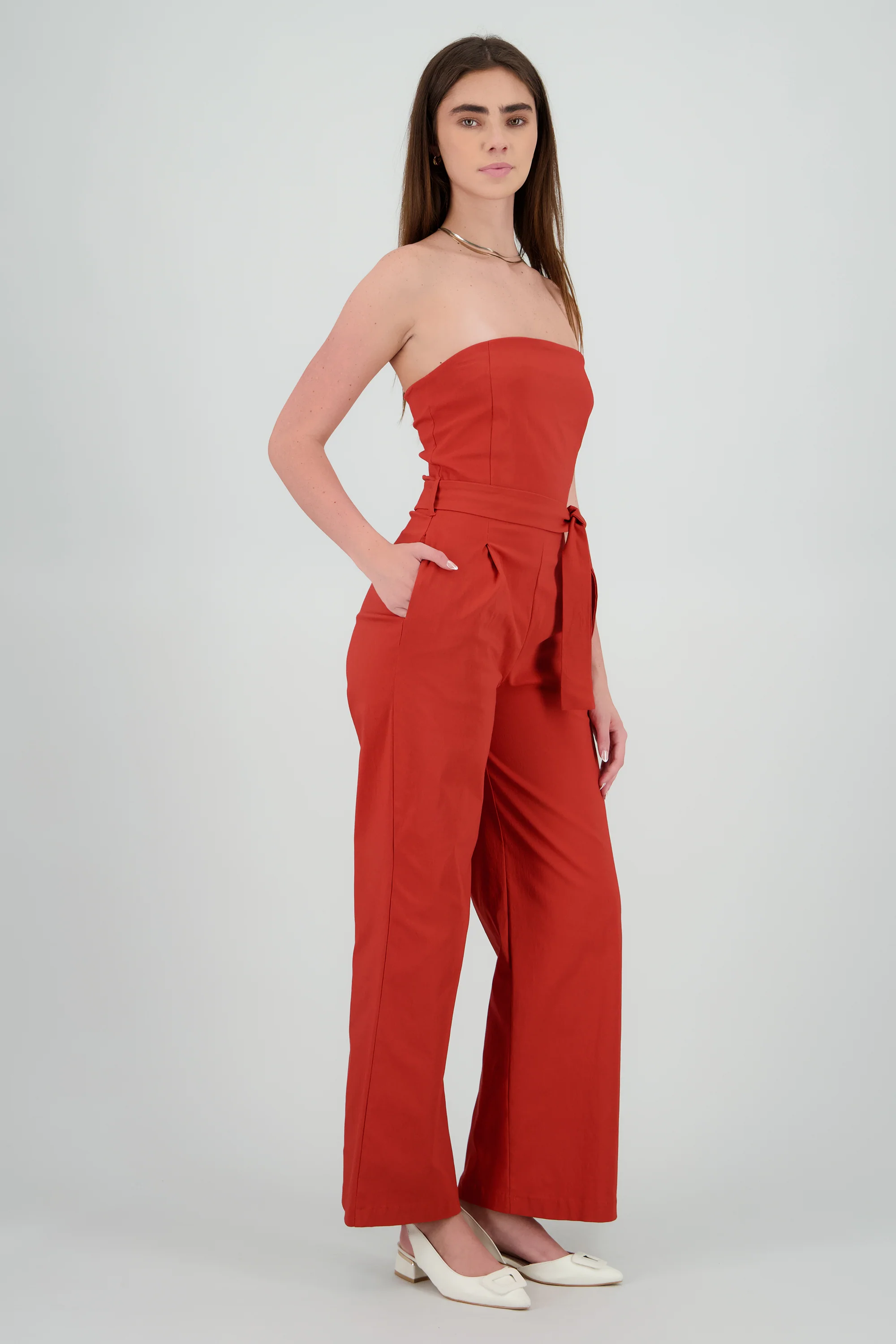 JUMPSUIT STRAPLESS DET CINTURON - Image 3