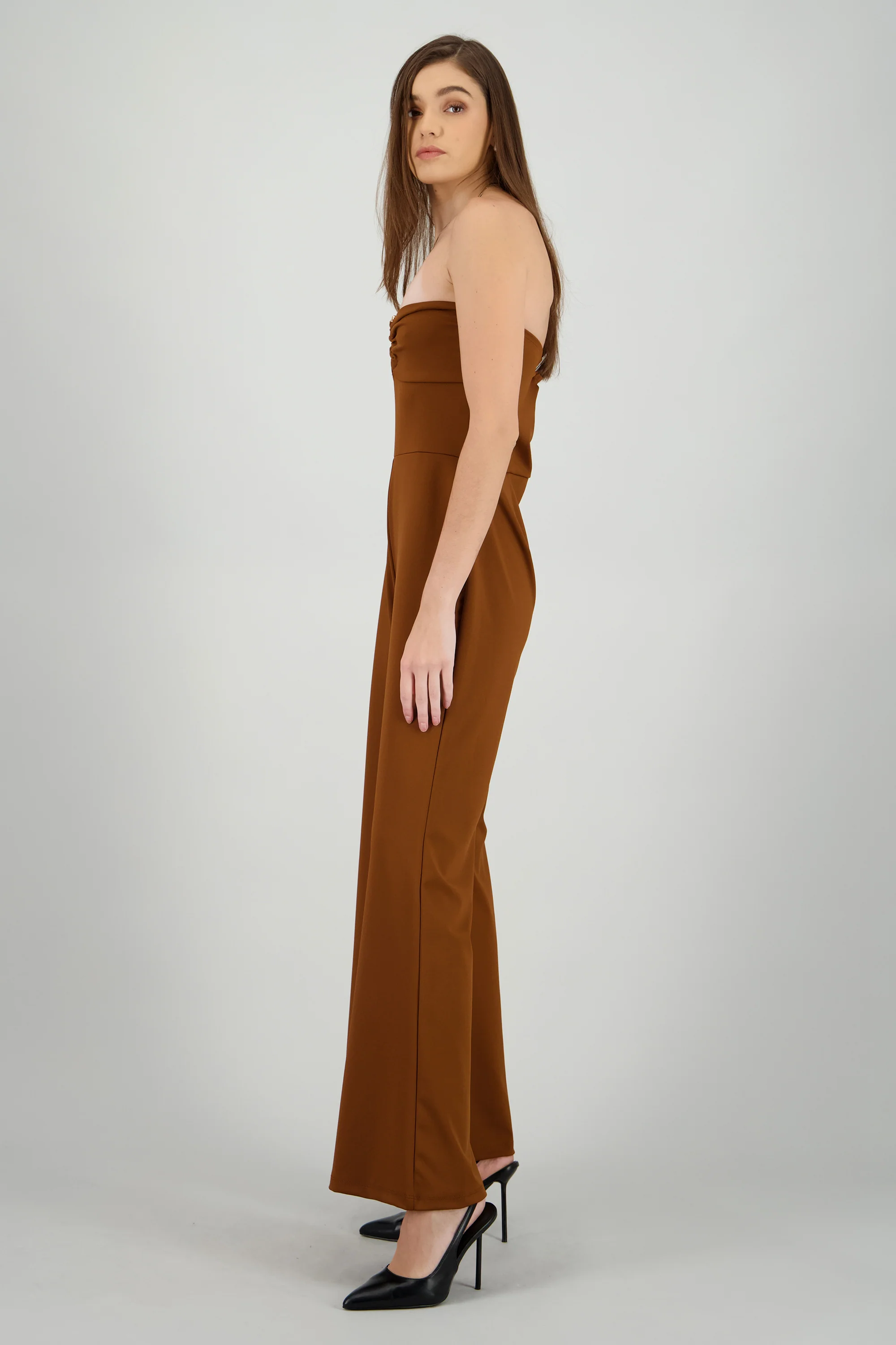Jumpsuit strapless detalle fruncido - Image 3